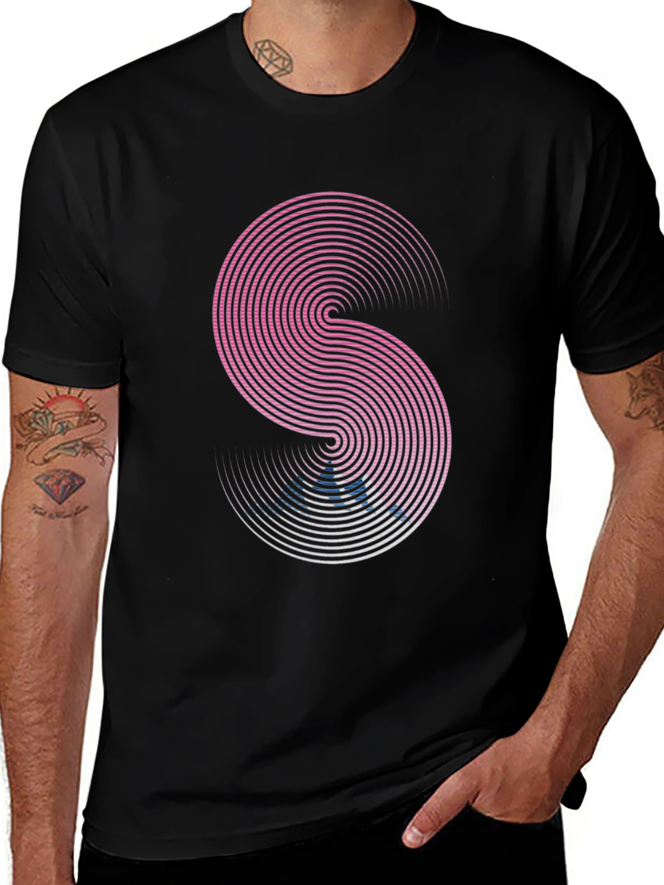 Modern Geometric S Graphic T-Shirt