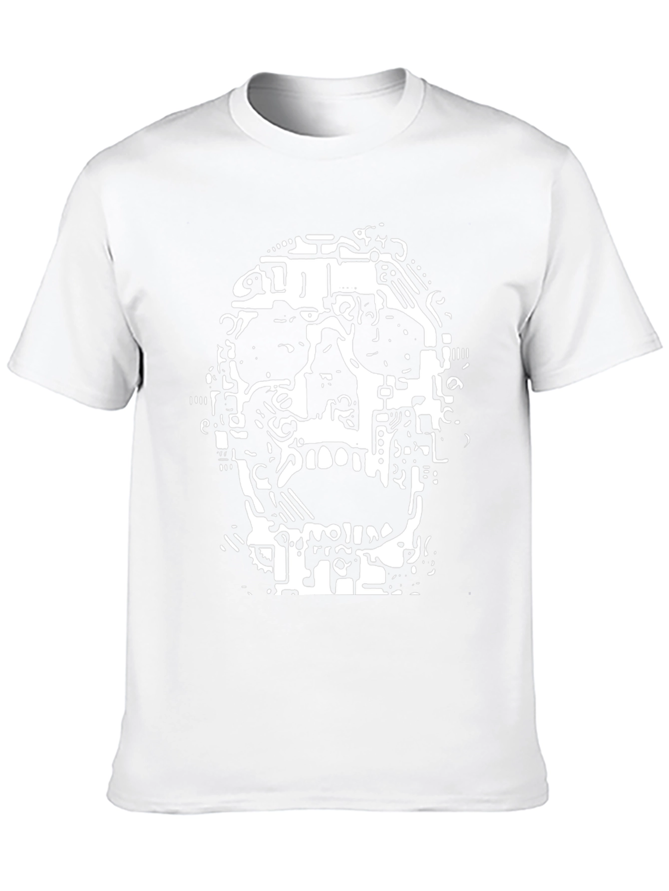 Tech Skull Black T-Shirt - Unique Graphic Tee
