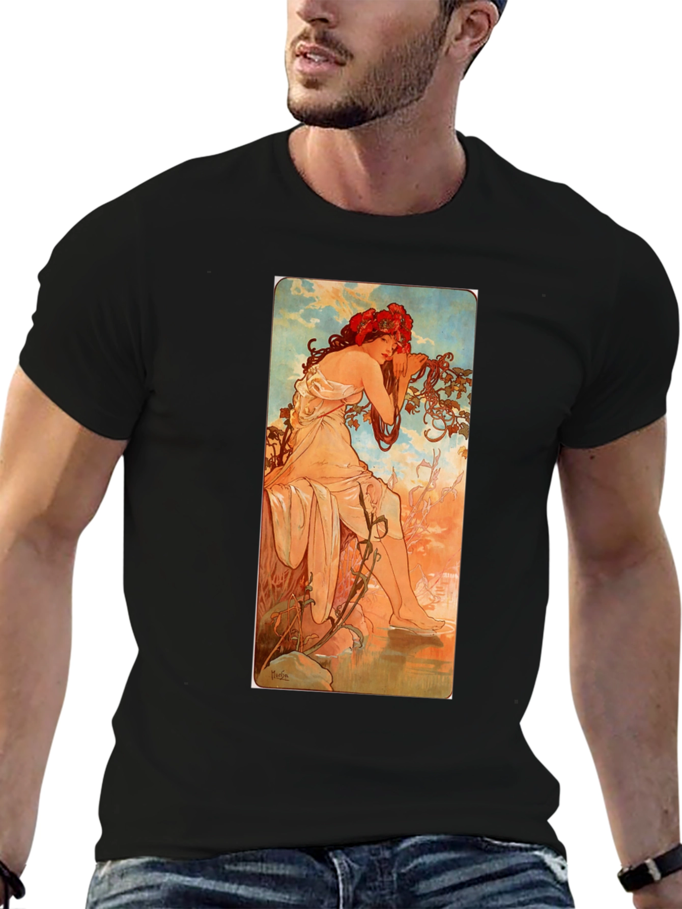 Art Nouveau Woman Graphic Tee