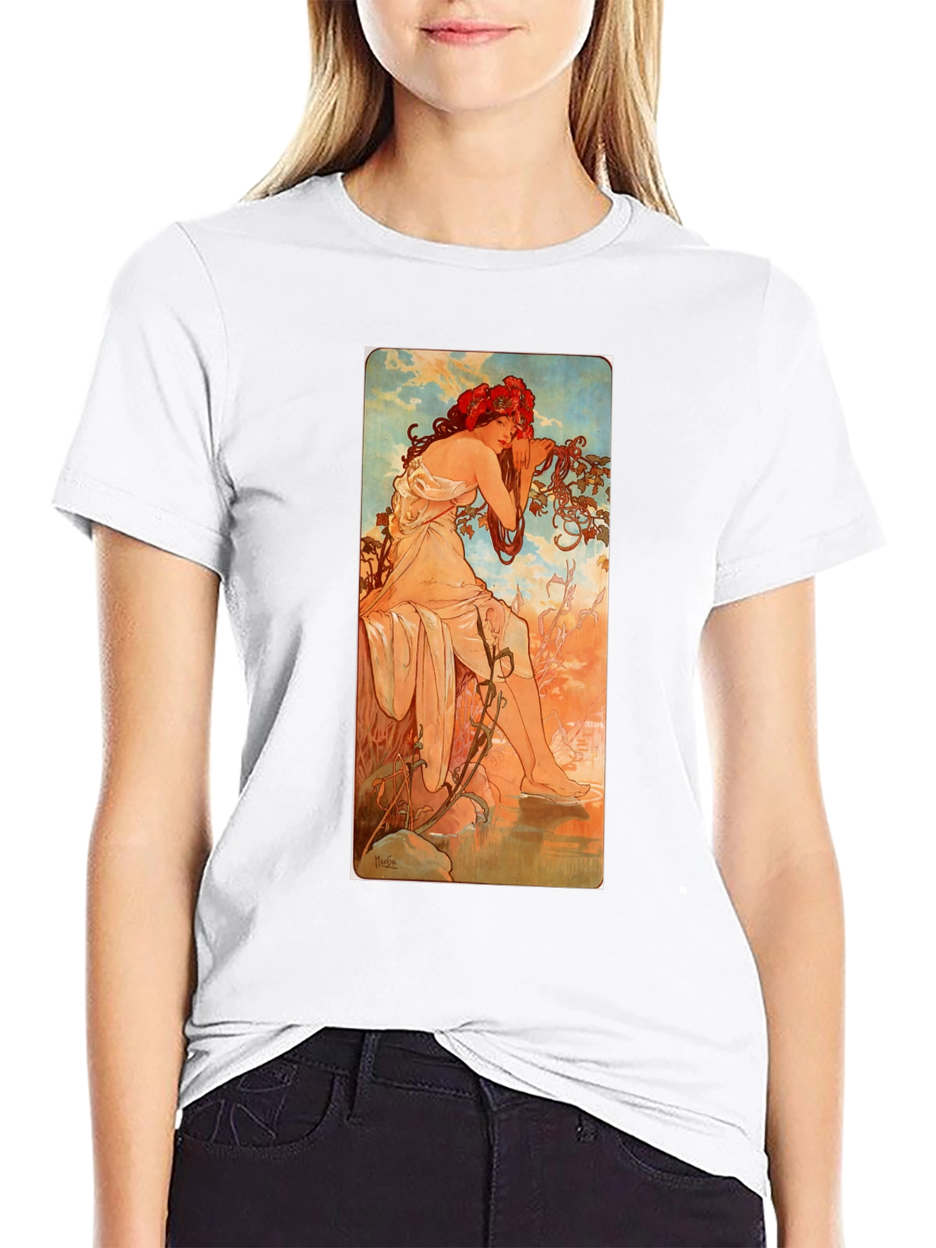 Art Nouveau Woman Graphic Tee