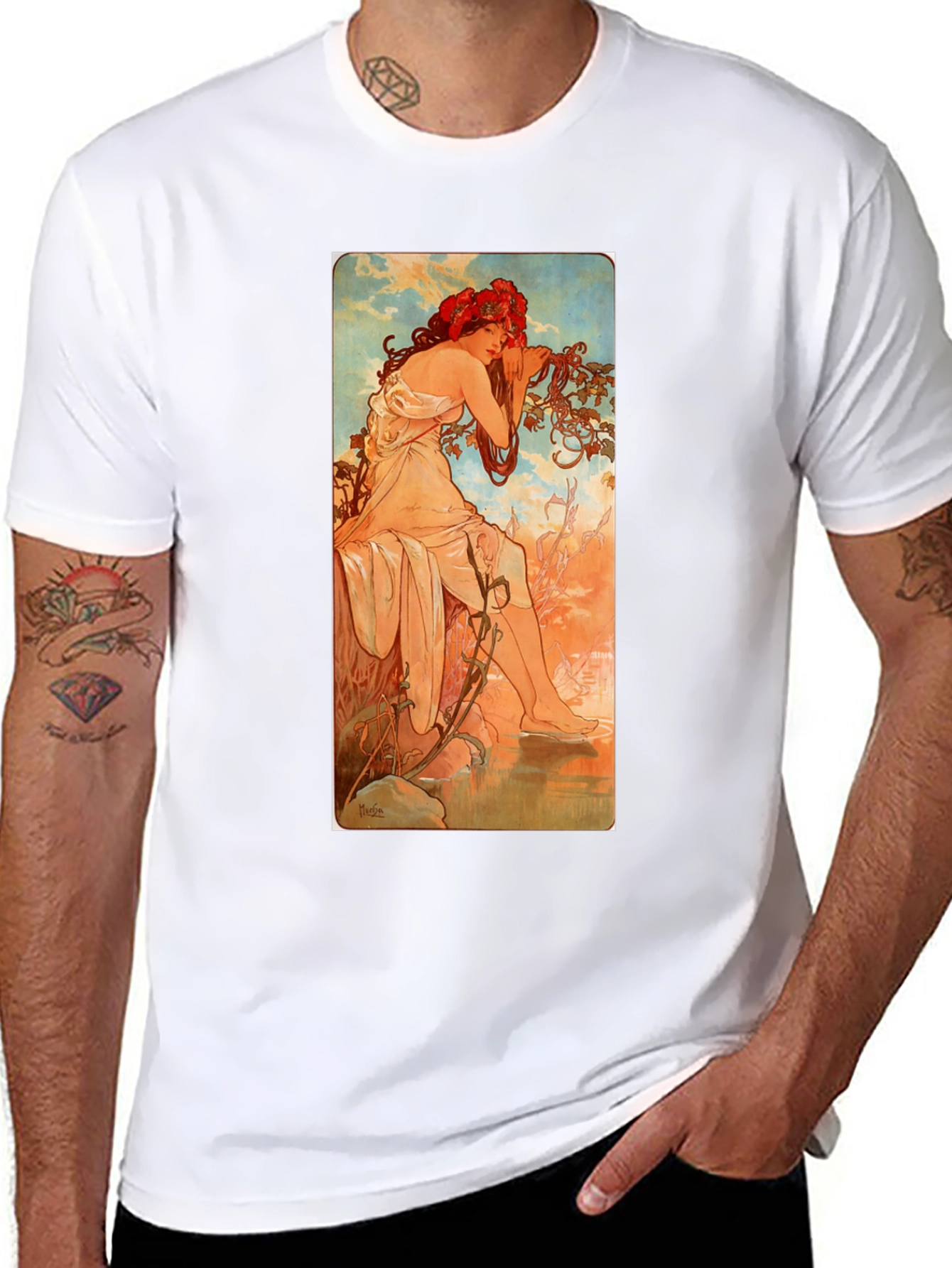 Art Nouveau Woman Graphic Tee
