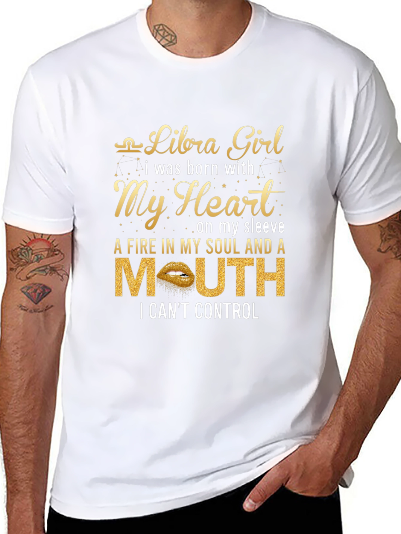 Libra Girl Graphic T-Shirt - Zodiac Birthday Gift