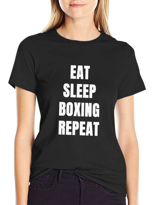Eat Sleep Boxing Repeat Graphic Tee