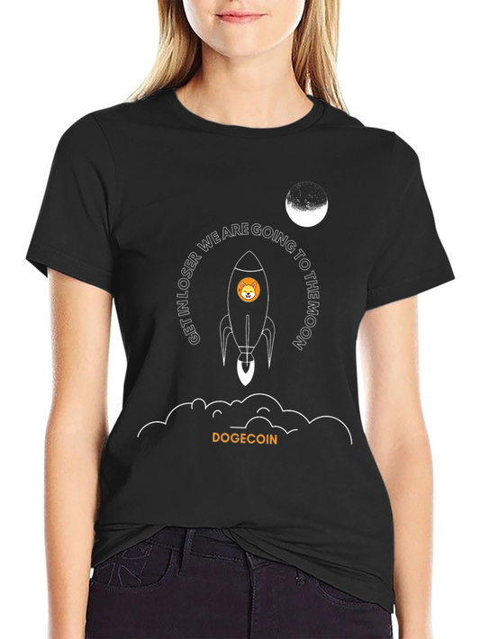 Dogecoin Rocket Moon T-Shirt