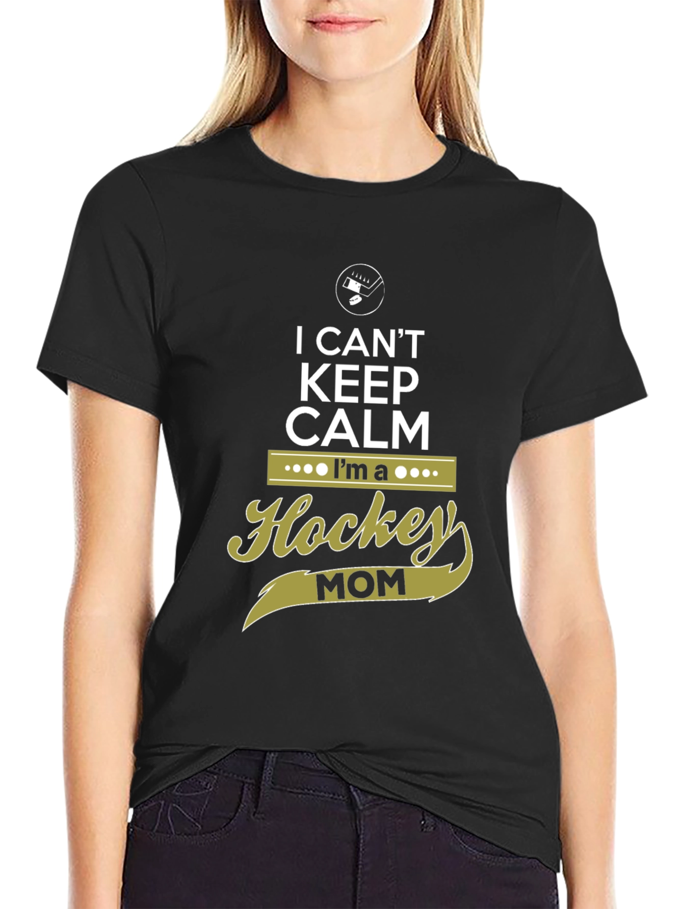 I Cant Keep Calm Hockey Mom Graphic Tee
