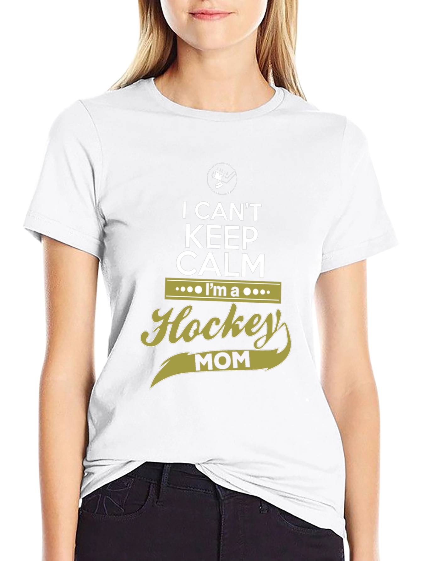I Cant Keep Calm Hockey Mom Graphic Tee