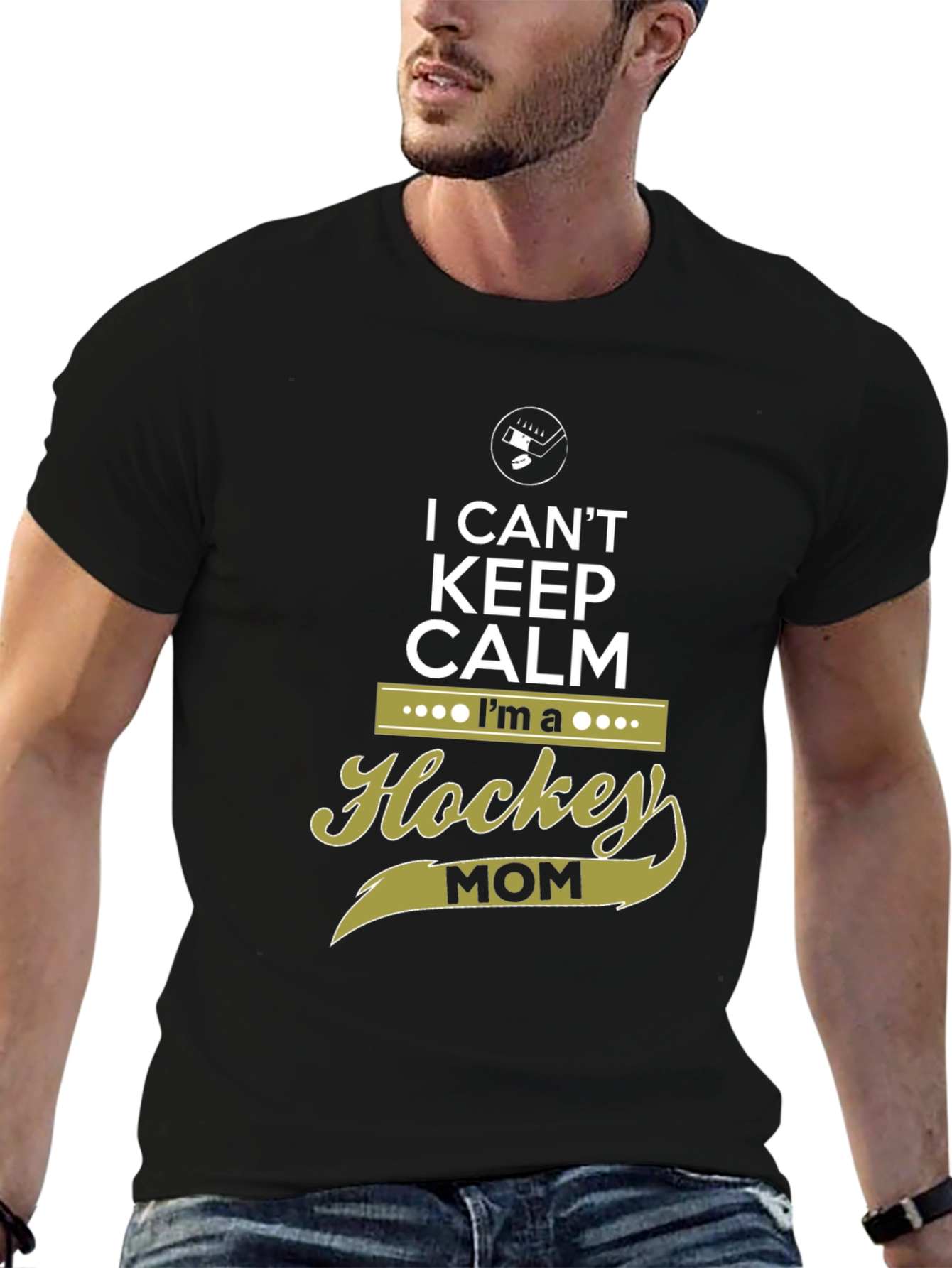 I Cant Keep Calm Hockey Mom Graphic Tee