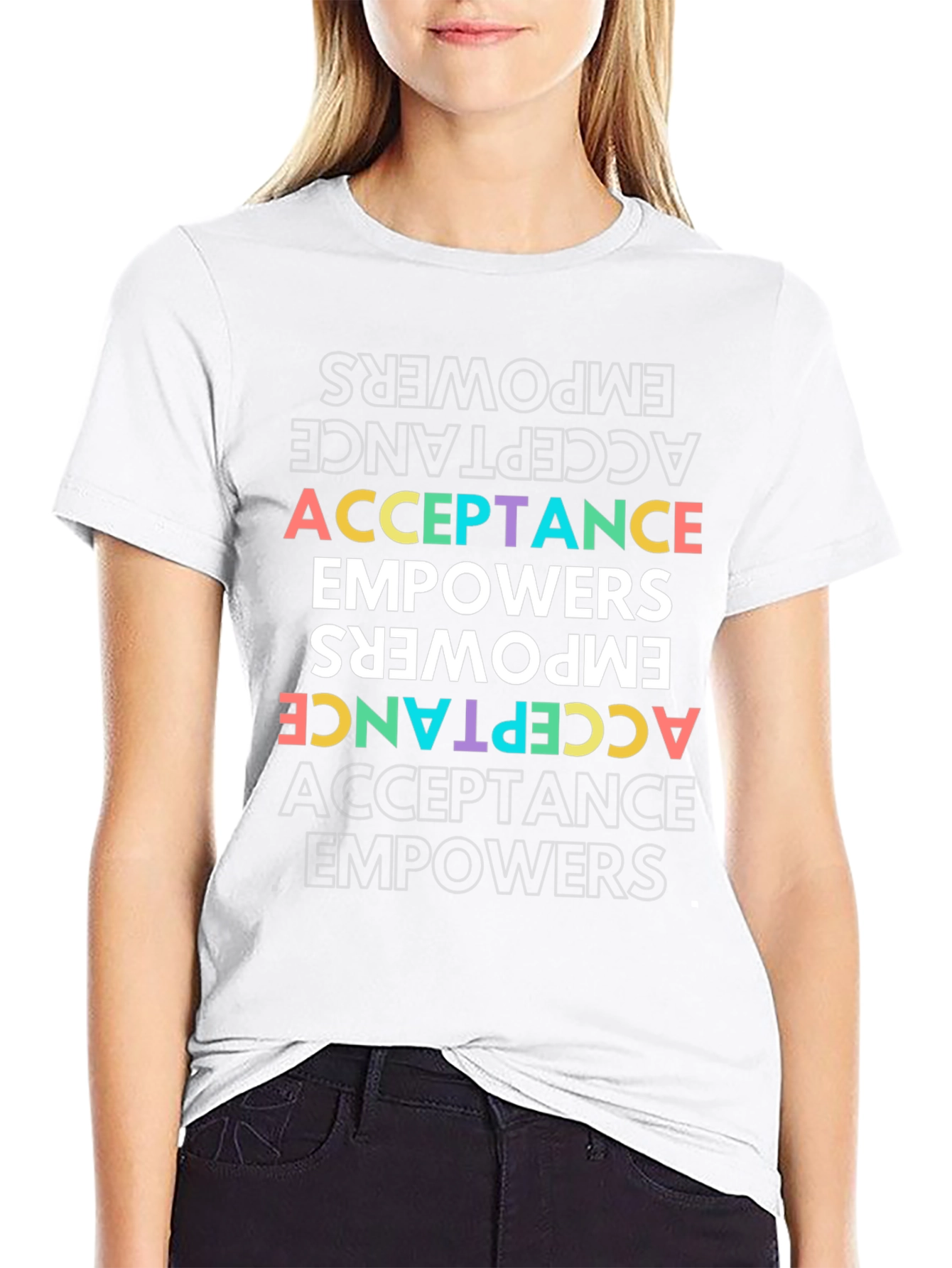 Acceptance Empowers Graphic Tee - Black