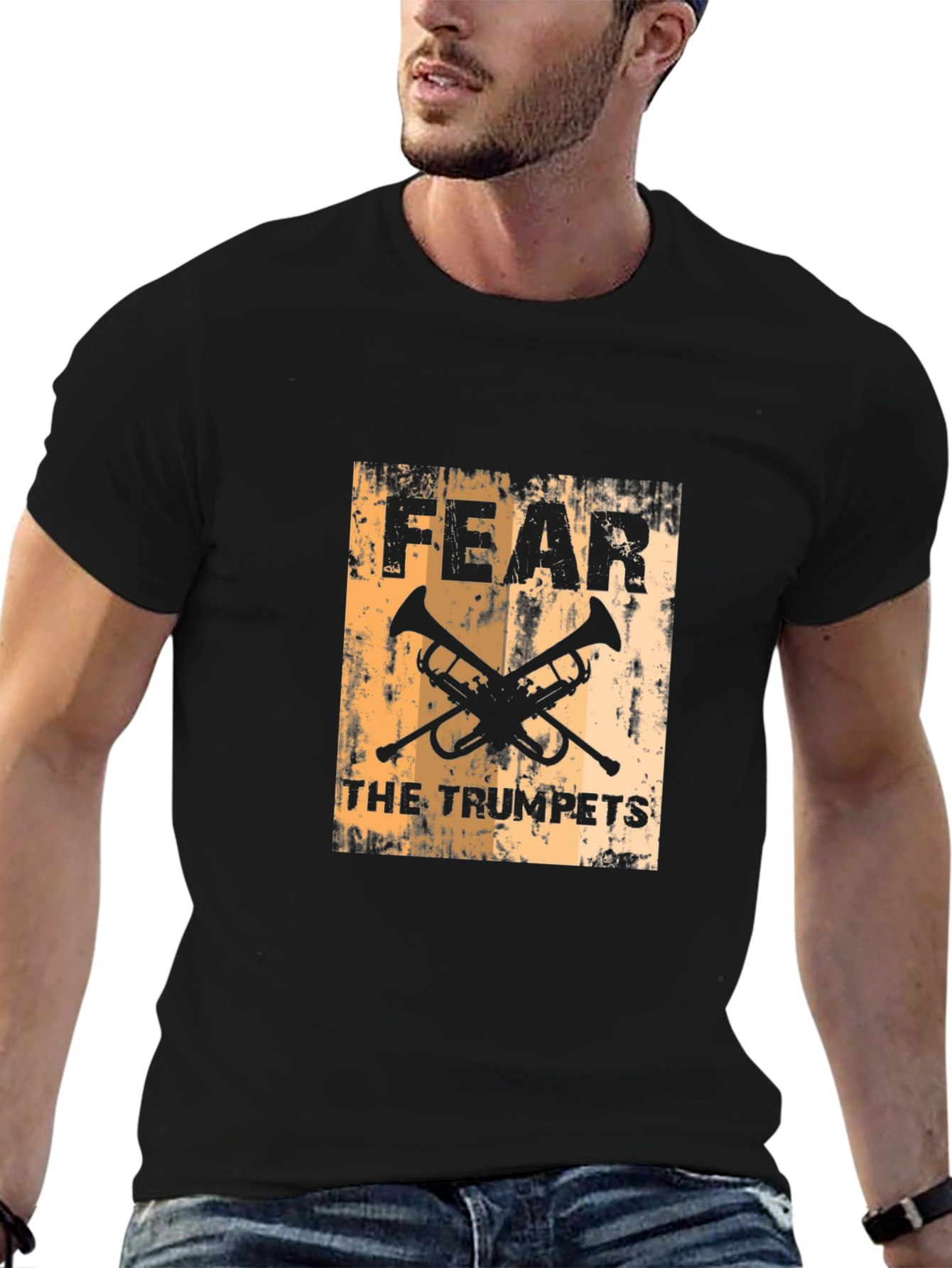 Fear the Trumpets Black Graphic Tee