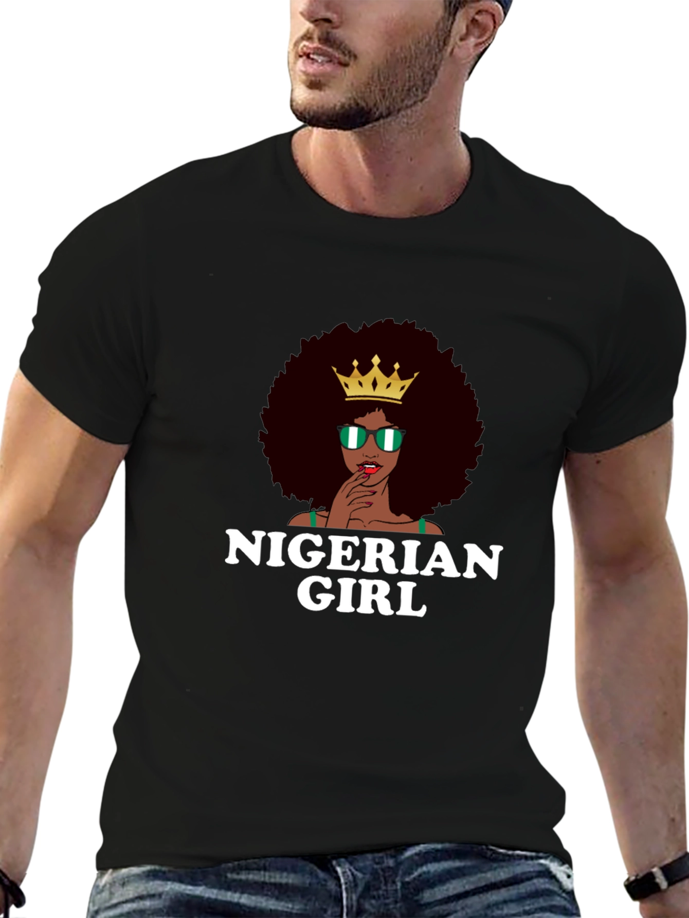Nigerian Girl T-Shirt - Afro Queen Tee