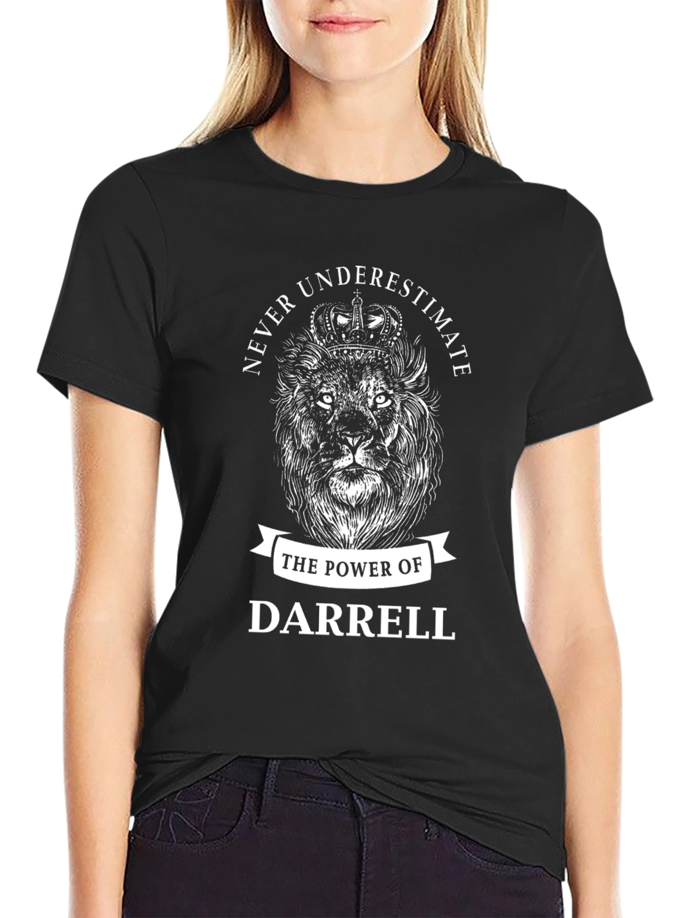 Never Underestimate Darrell Lion Graphic Tee