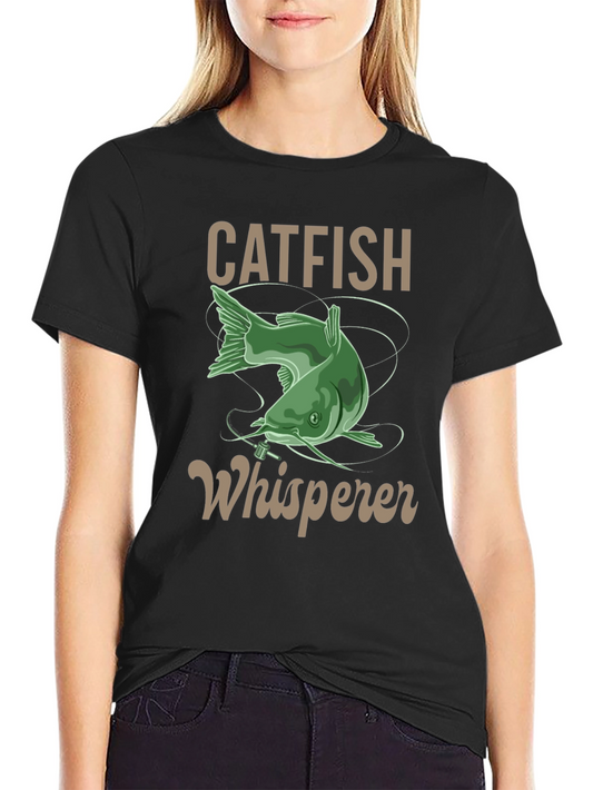 Catfish Whisperer Graphic T-Shirt - Fishing Lover Gift