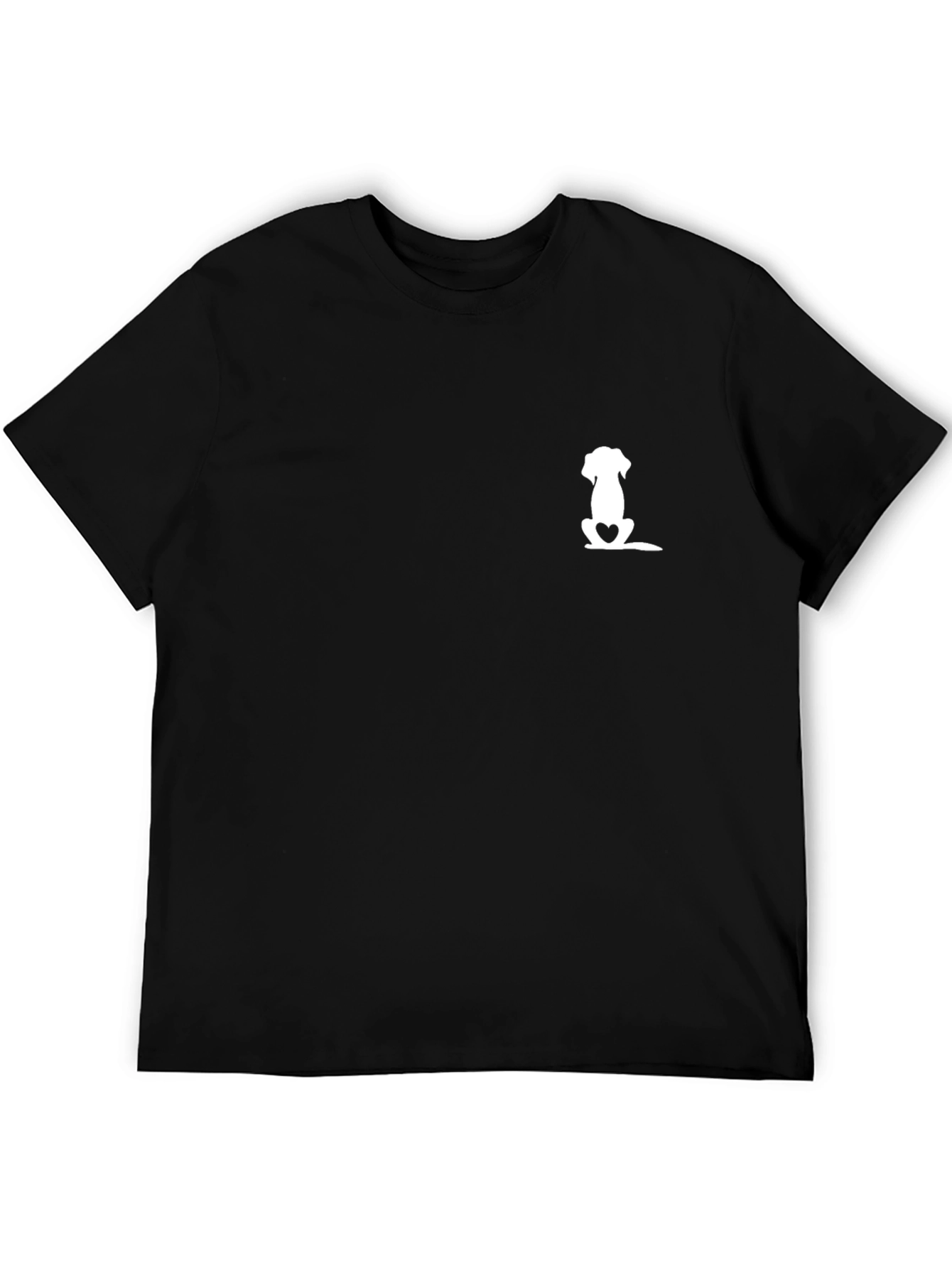 Dog Lover Black Tee - Minimalist Design