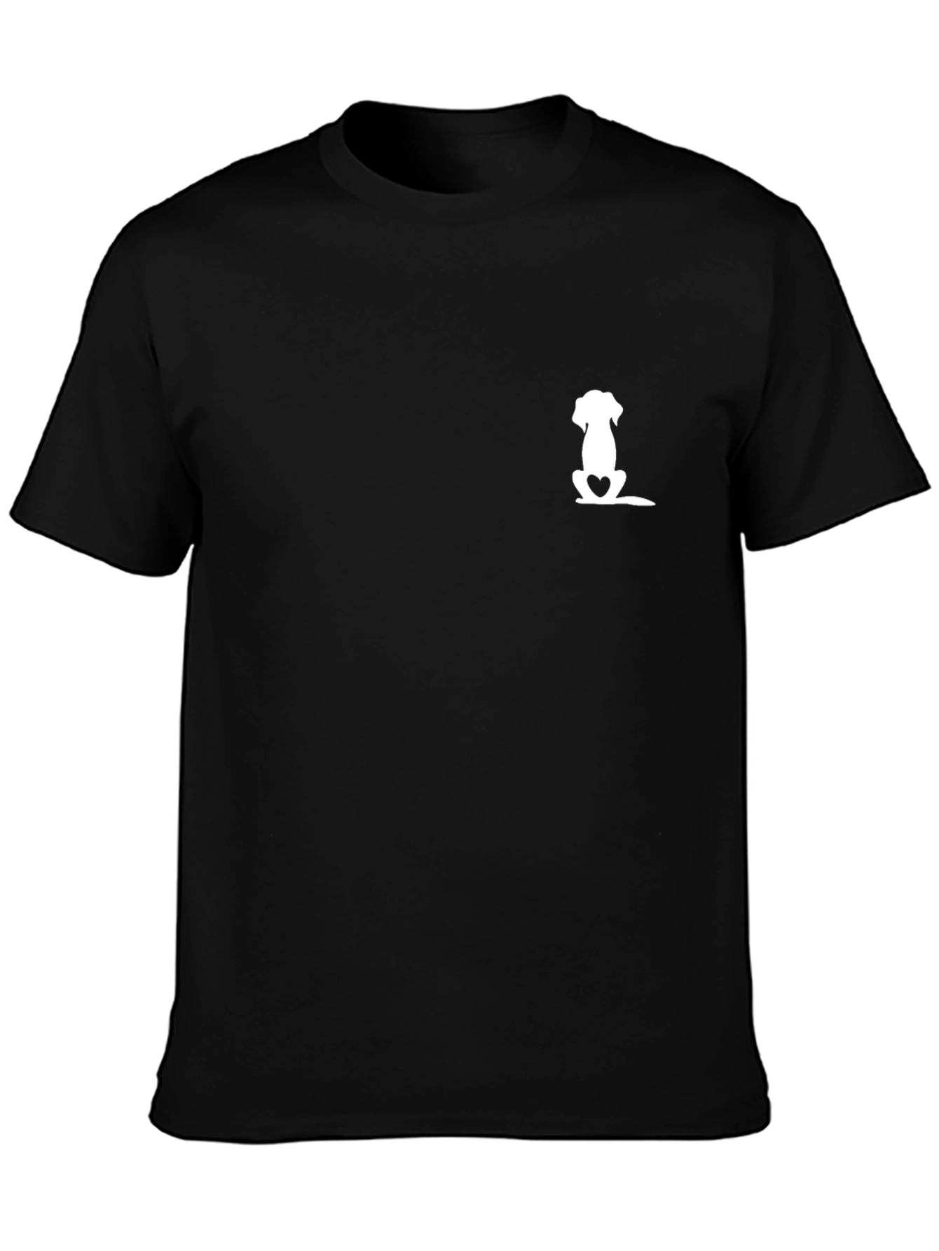 Dog Lover Black Tee - Minimalist Design