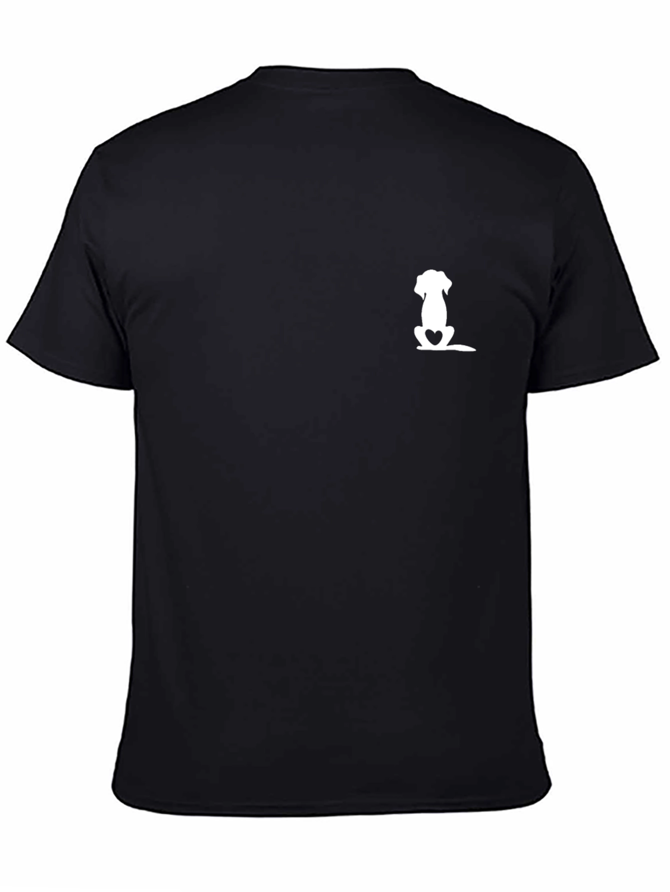 Dog Lover Black Tee - Minimalist Design