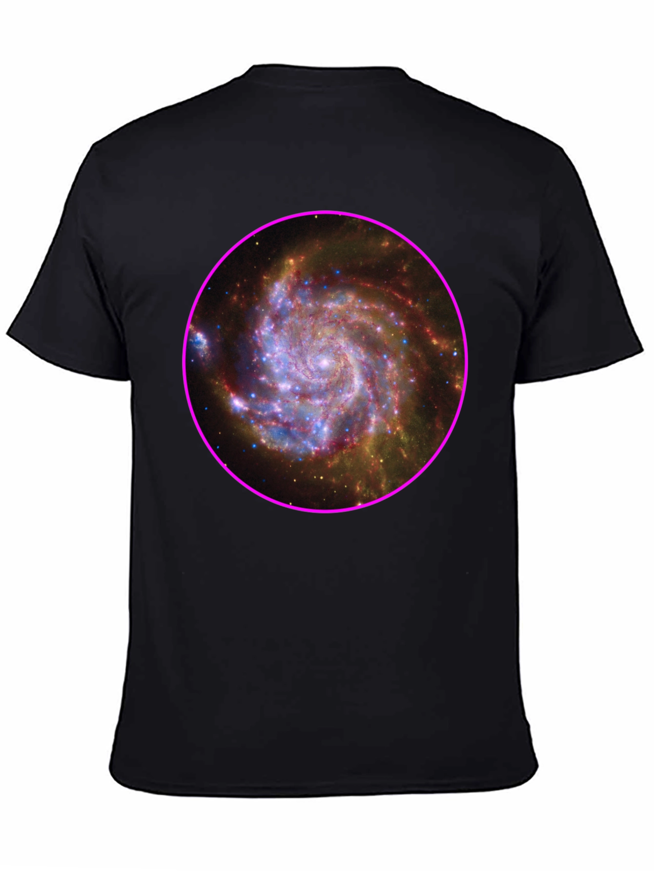 Galaxy Print Black T-Shirt
