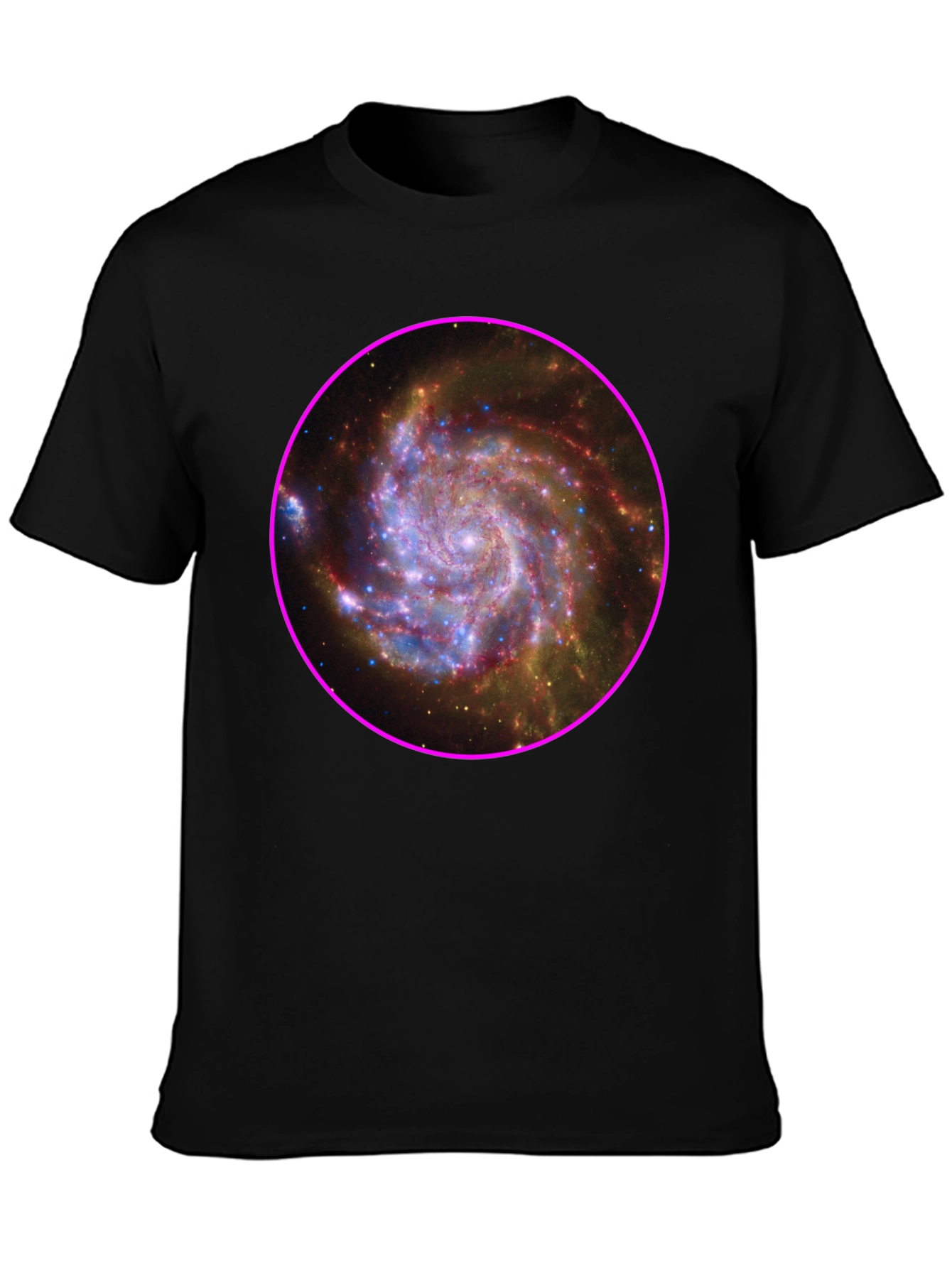 Galaxy Print Black T-Shirt