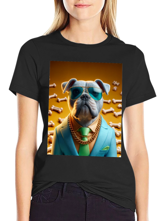 Dog Boss T-Shirt - Stylish Canine Design