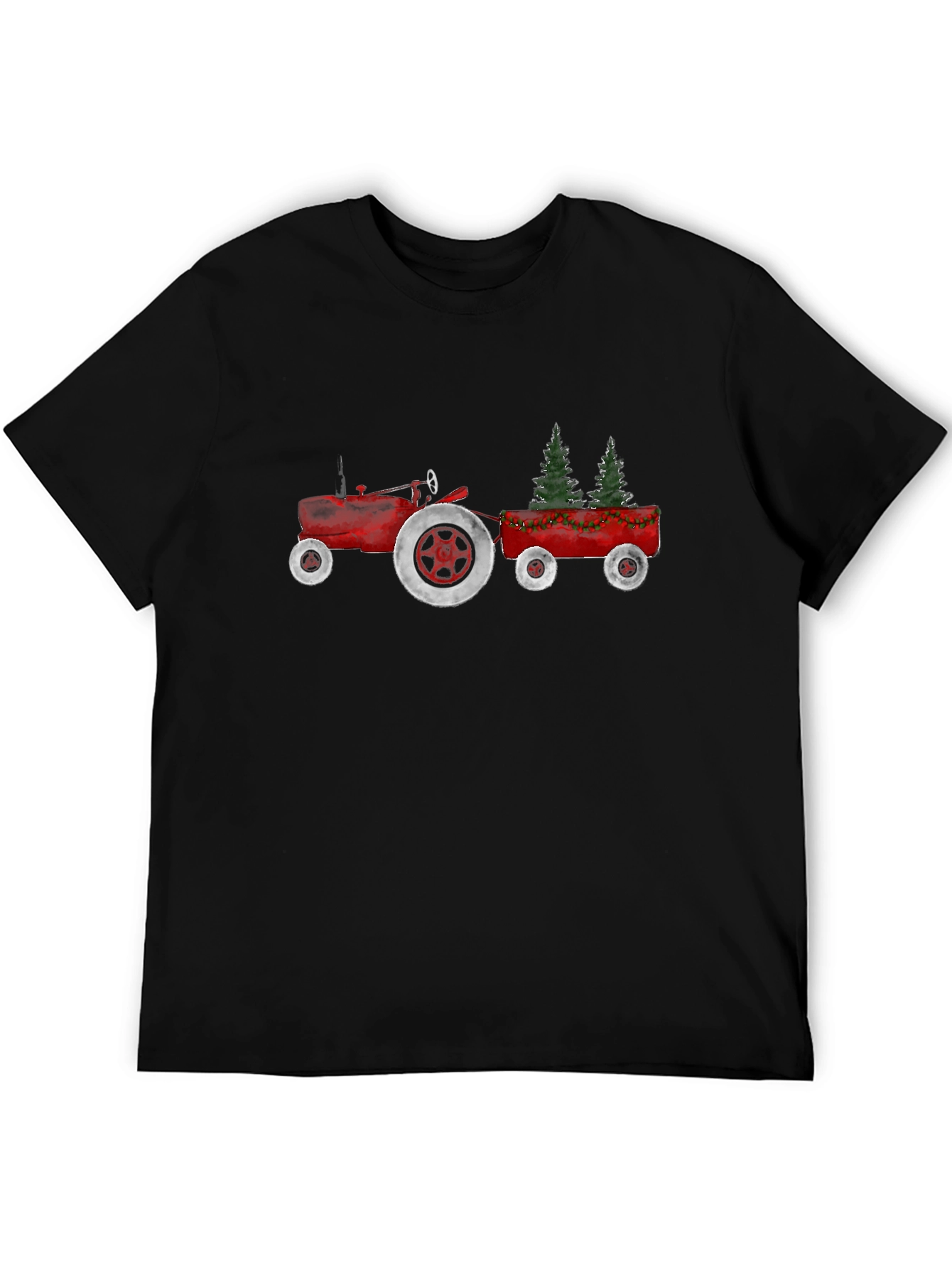 Festive Tractor Tee: Holiday Hauler Style