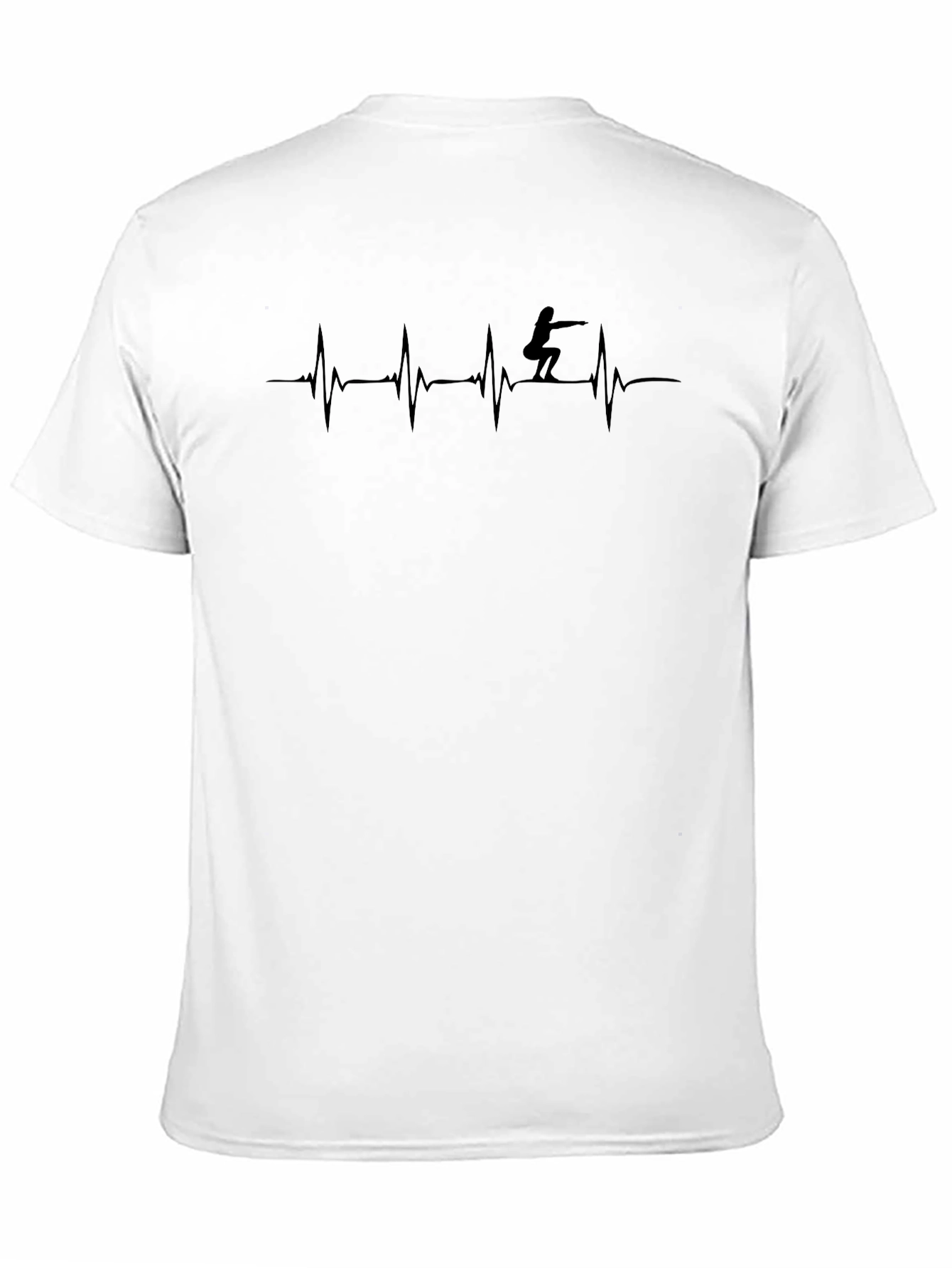 Squat Lifeline T-Shirt - Fitness Heartbeat Tee