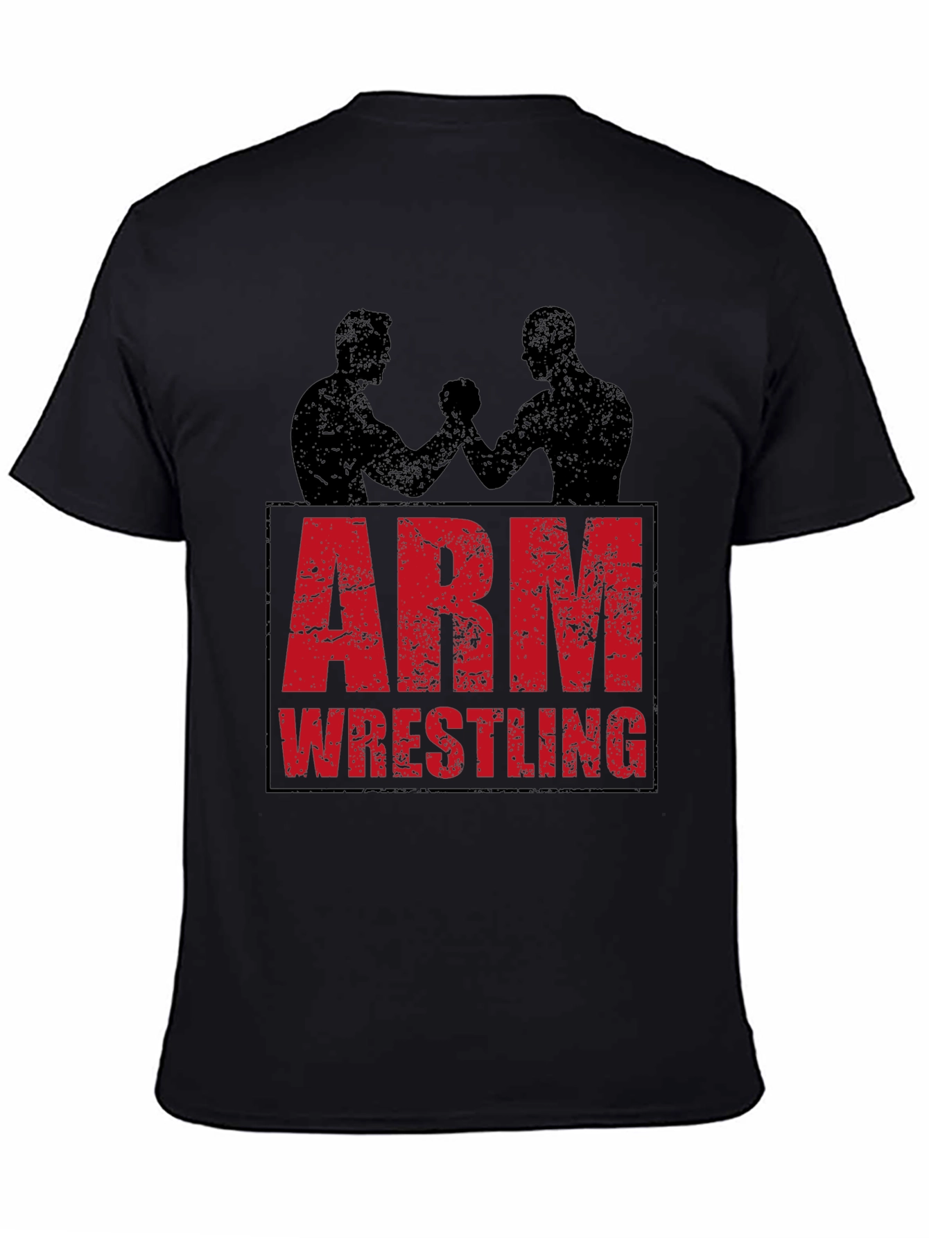 Arm Wrestling Graphic Tee - Black T-Shirt