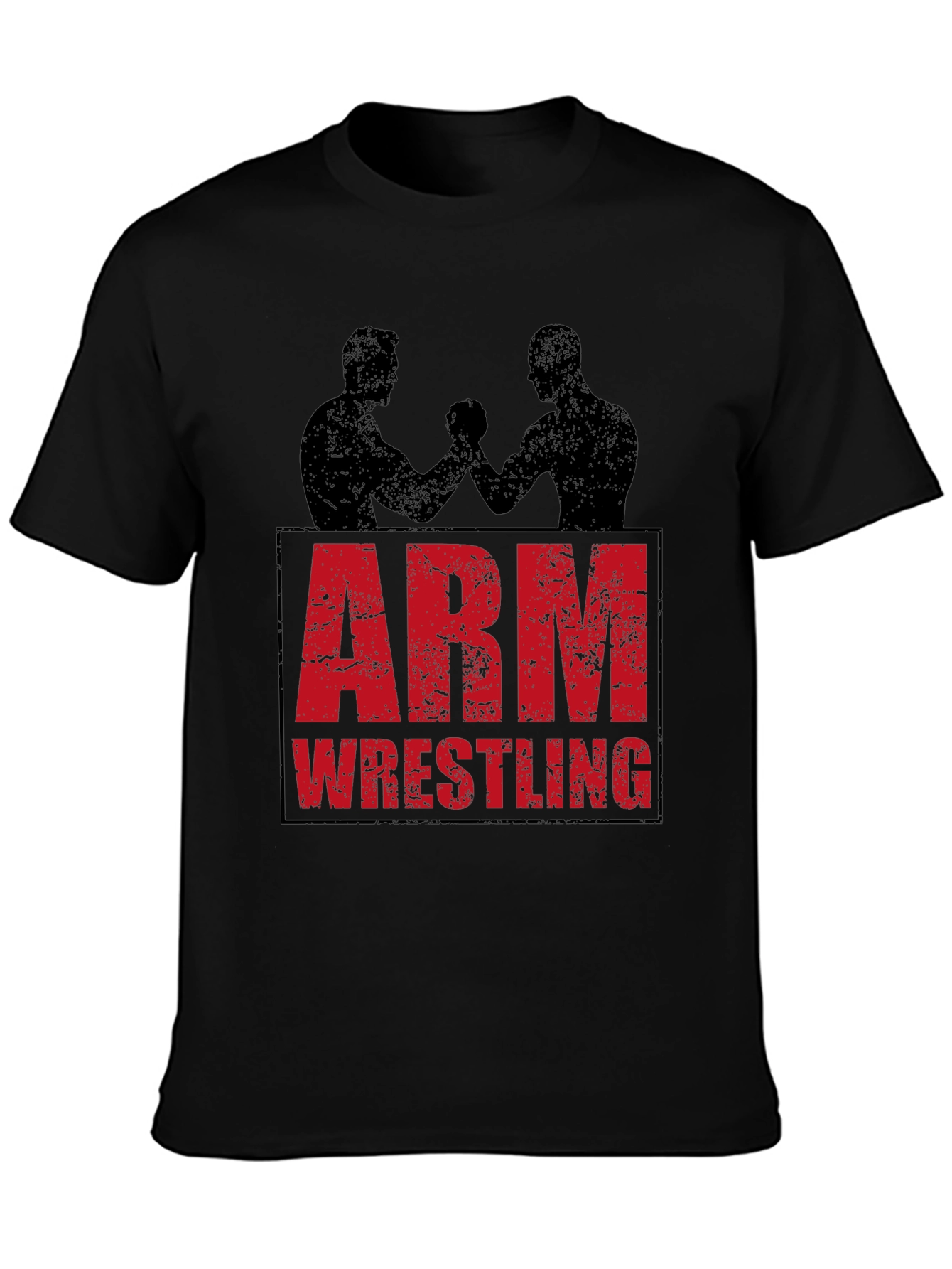 Arm Wrestling Graphic Tee - Black T-Shirt