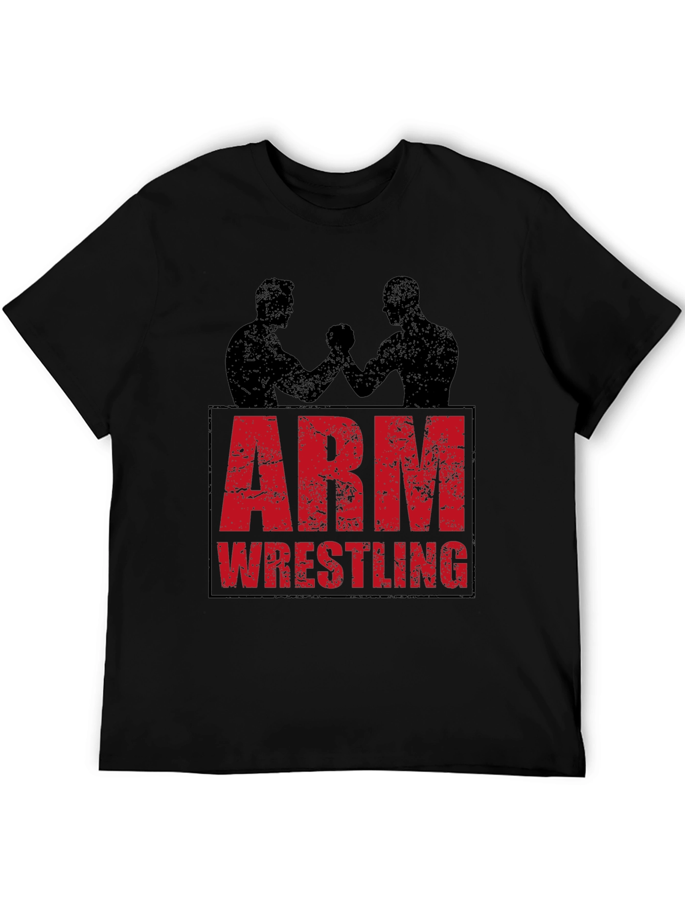 Arm Wrestling Graphic Tee - Black T-Shirt