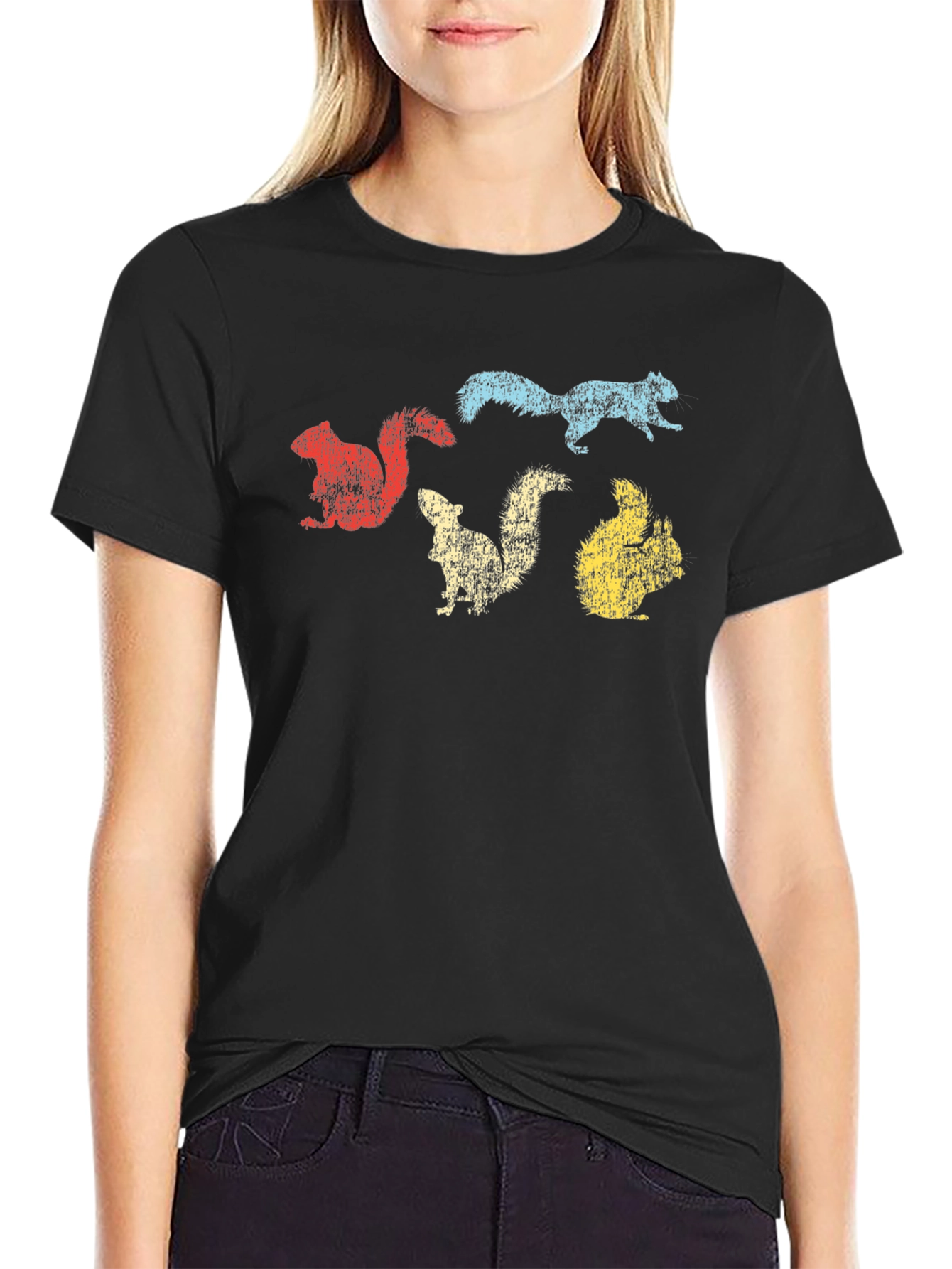 Retro Squirrel Graphic Tee - Unique Design