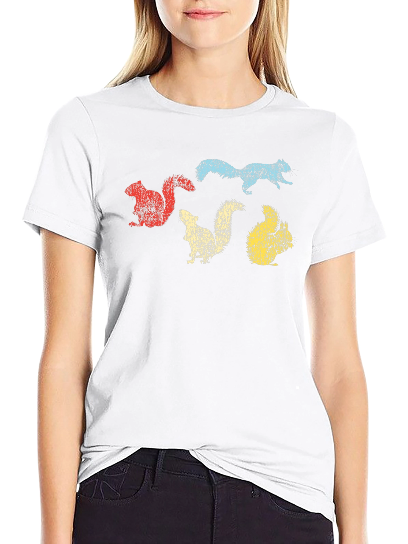 Retro Squirrel Graphic Tee - Unique Design