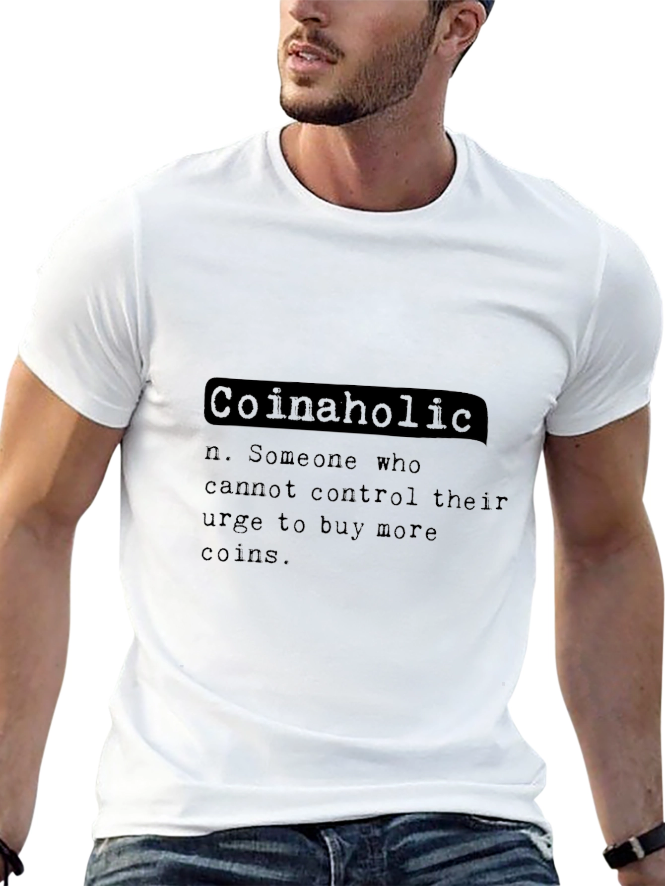 Coinaholic Definition T-Shirt - Crypto Enthusiast Tee