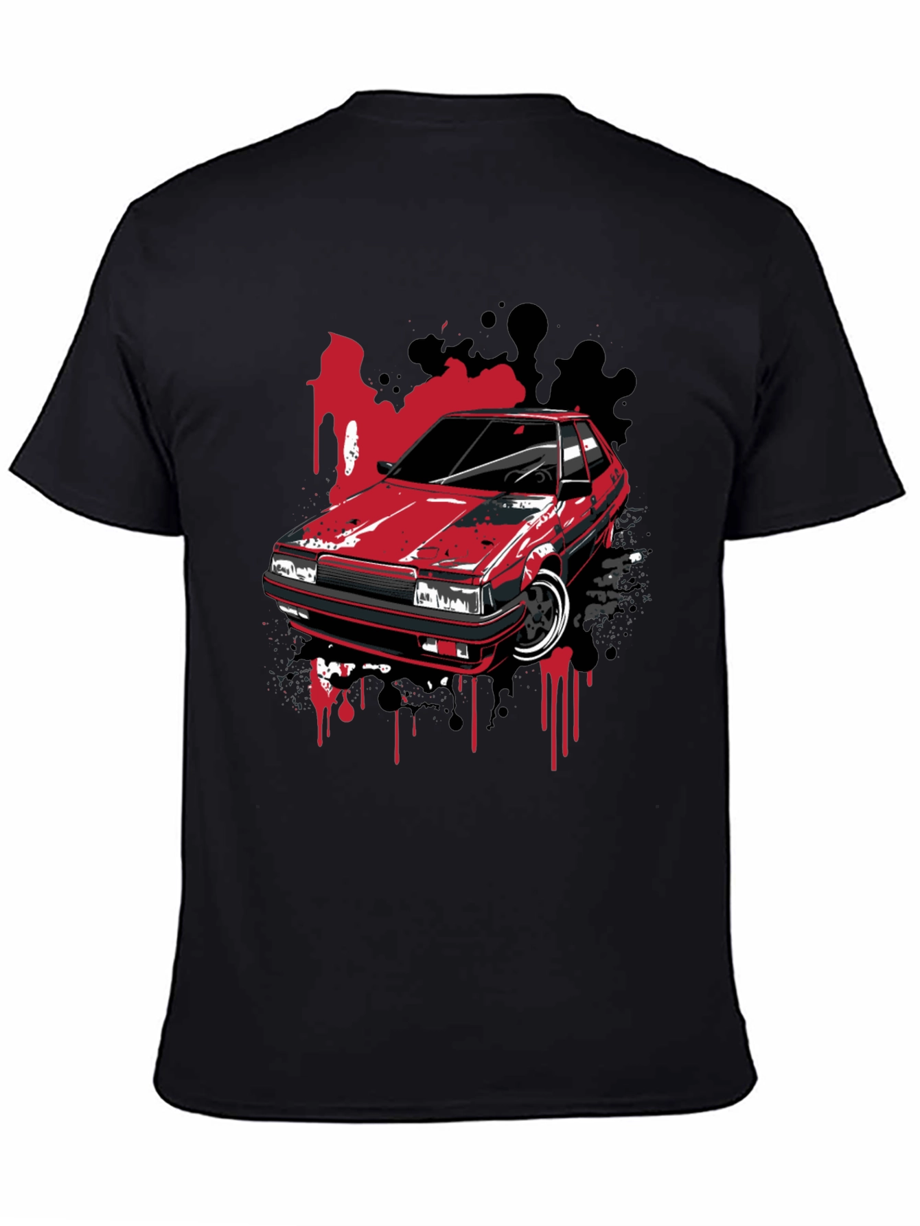 Red Car Graphic Tee - Classic Automotive Style