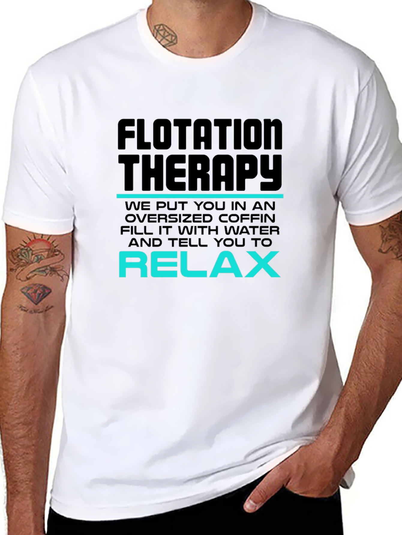 Flotation Therapy Graphic Tee - Relax in Style
