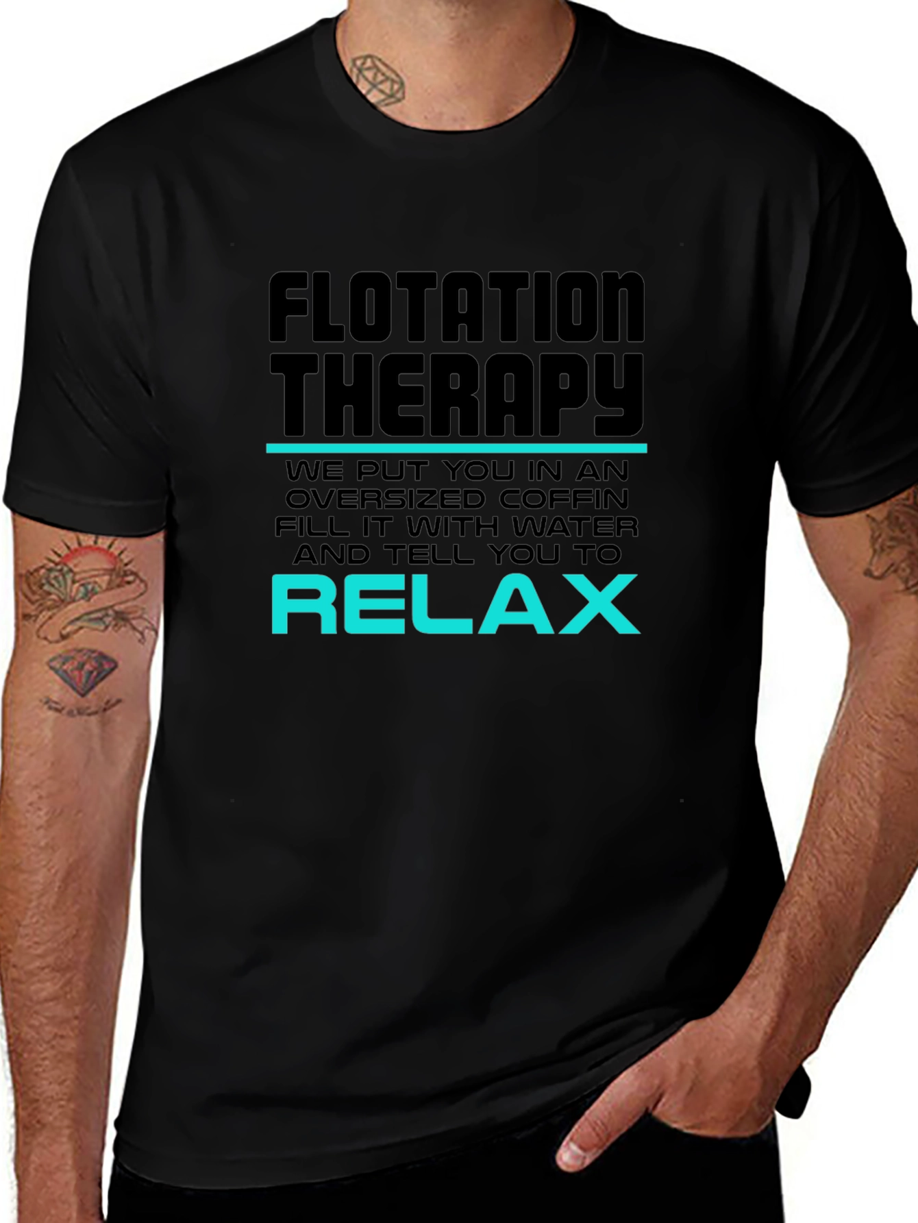 Flotation Therapy Graphic Tee - Relax in Style