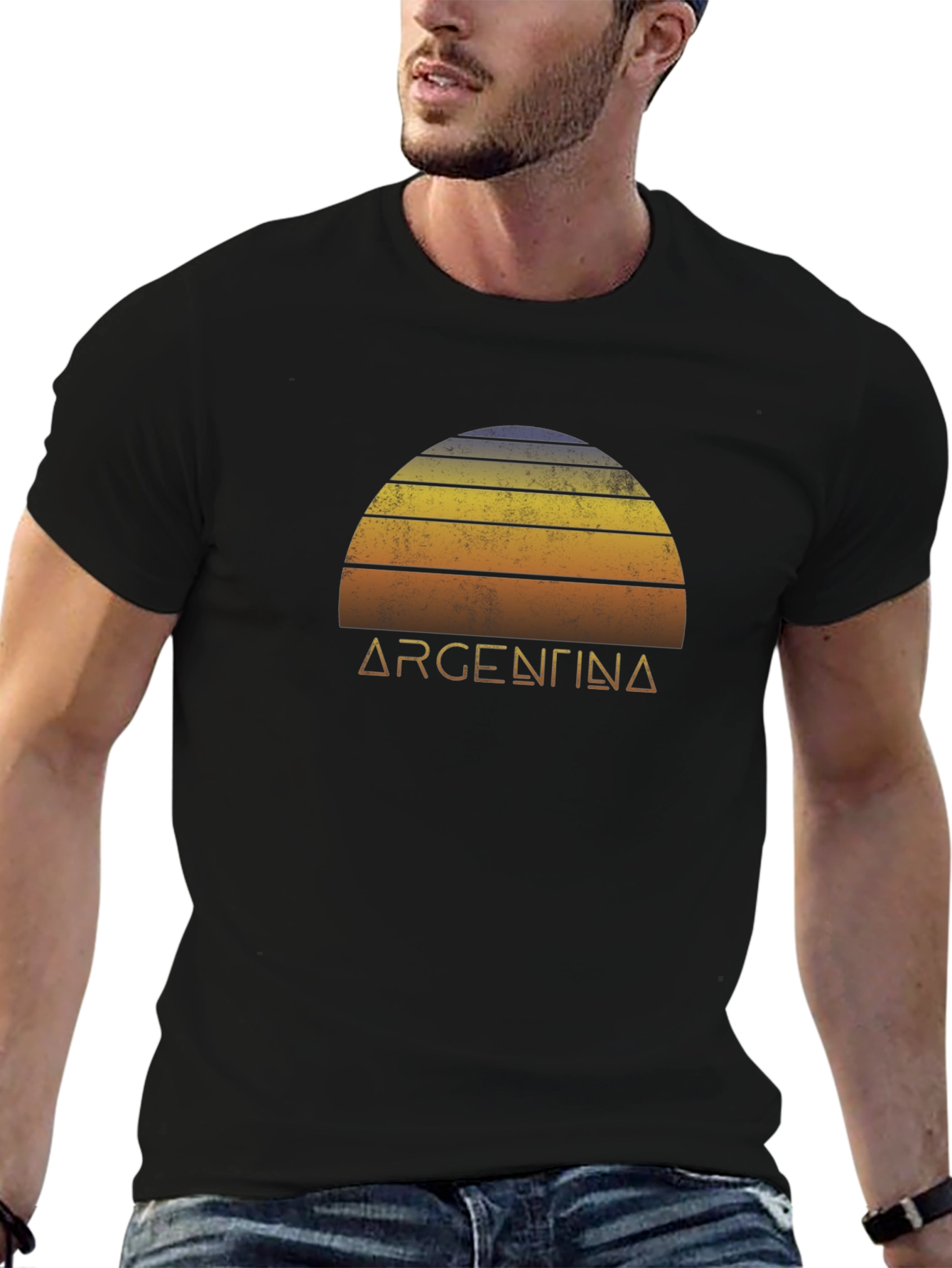 Argentina Sunset Graphic Tee - Retro Style