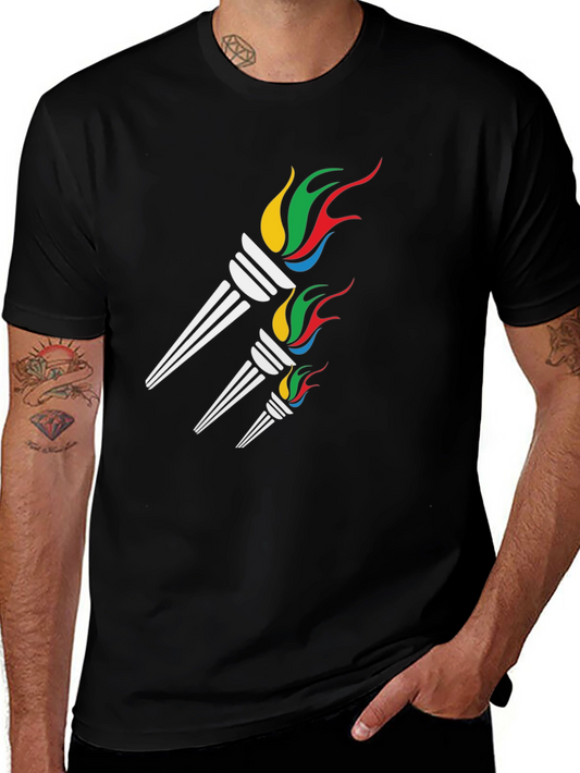 Graphic Torch T-Shirt - Casual Comfort