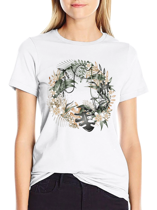 Floral Smile Graphic Tee