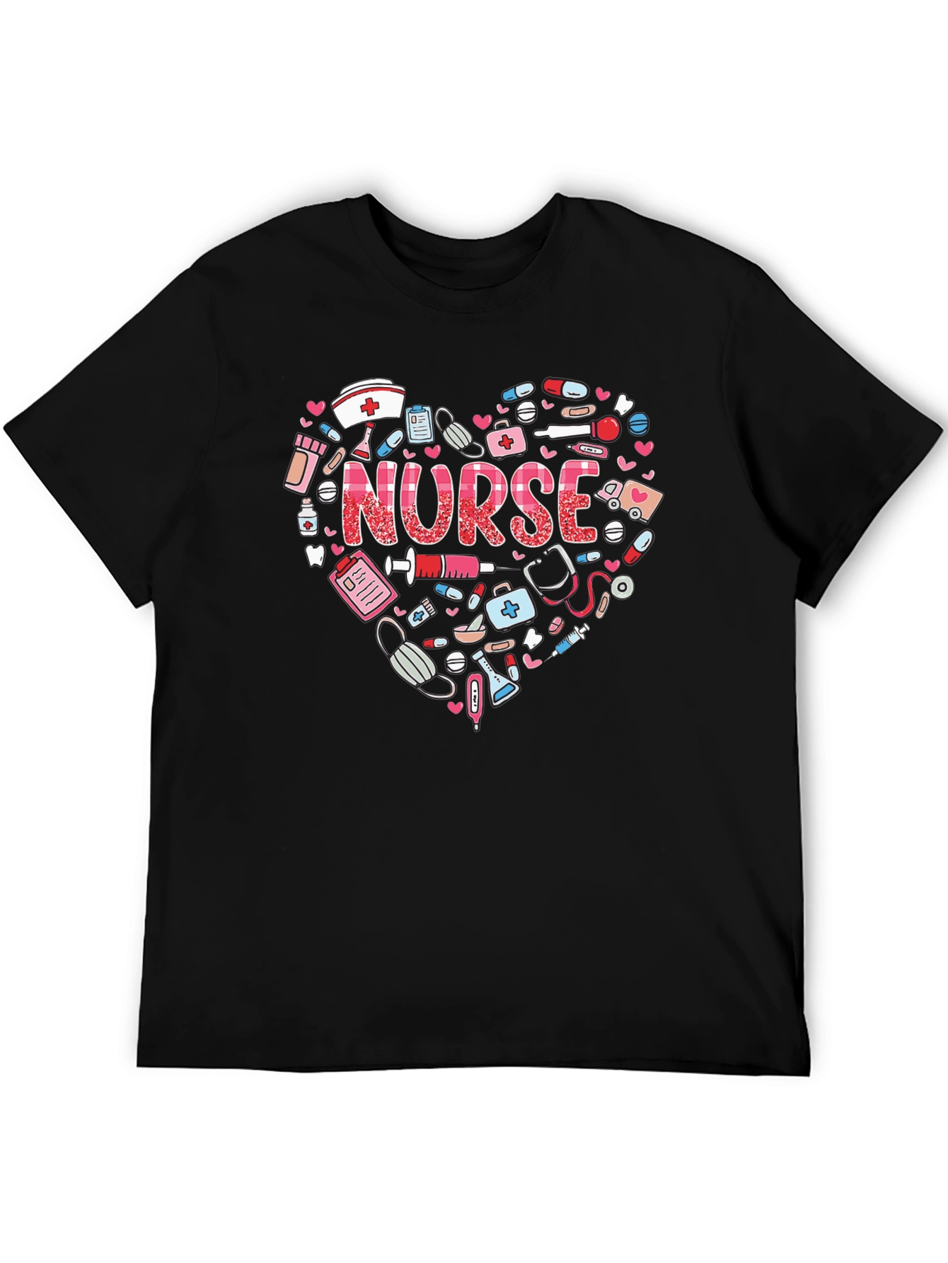 Nurse Heart Graphic T-Shirt - Healthcare Hero Appreciation