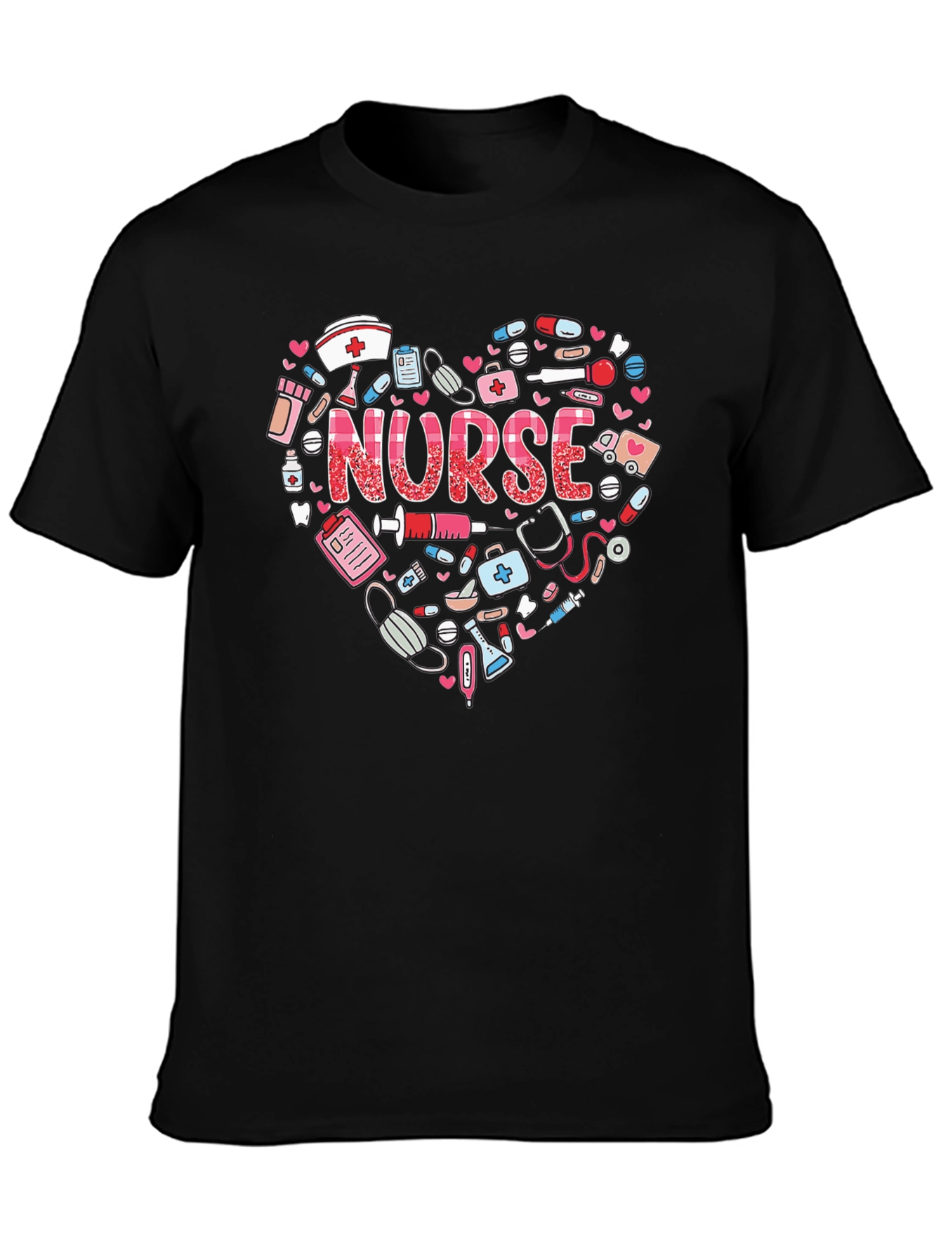 Nurse Heart Graphic T-Shirt - Healthcare Hero Appreciation