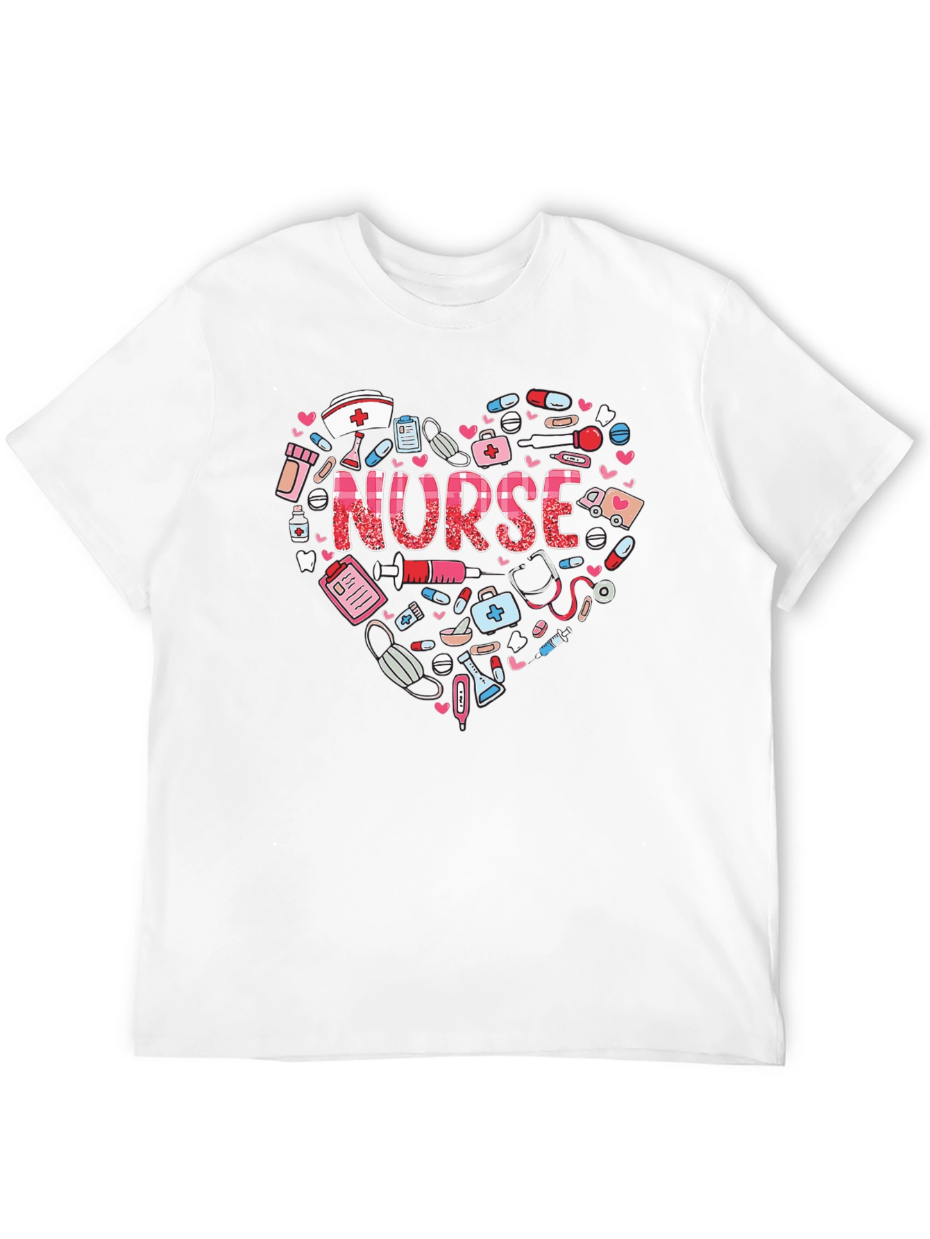 Nurse Heart Graphic T-Shirt - Healthcare Hero Appreciation
