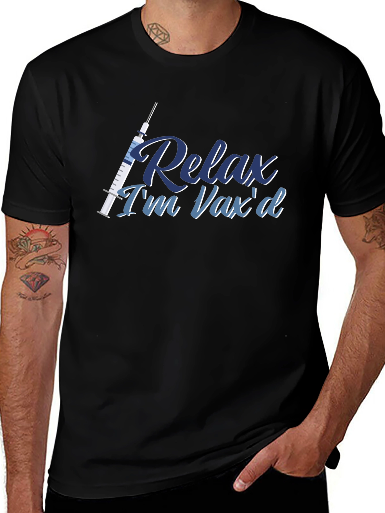Relax Im Vaxd T-Shirt - Vaccinated Comfort Tee
