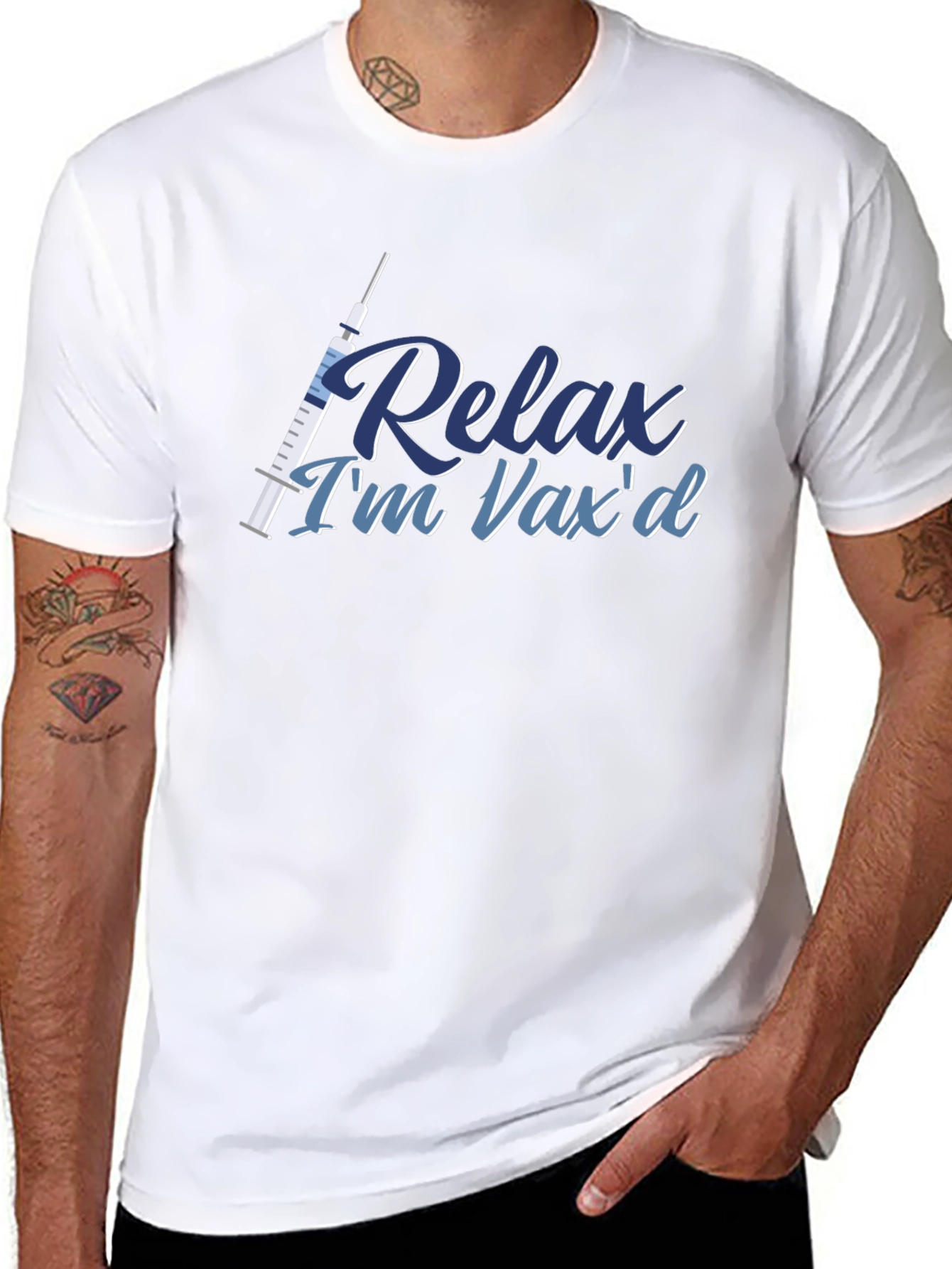 Relax Im Vaxd T-Shirt - Vaccinated Comfort Tee