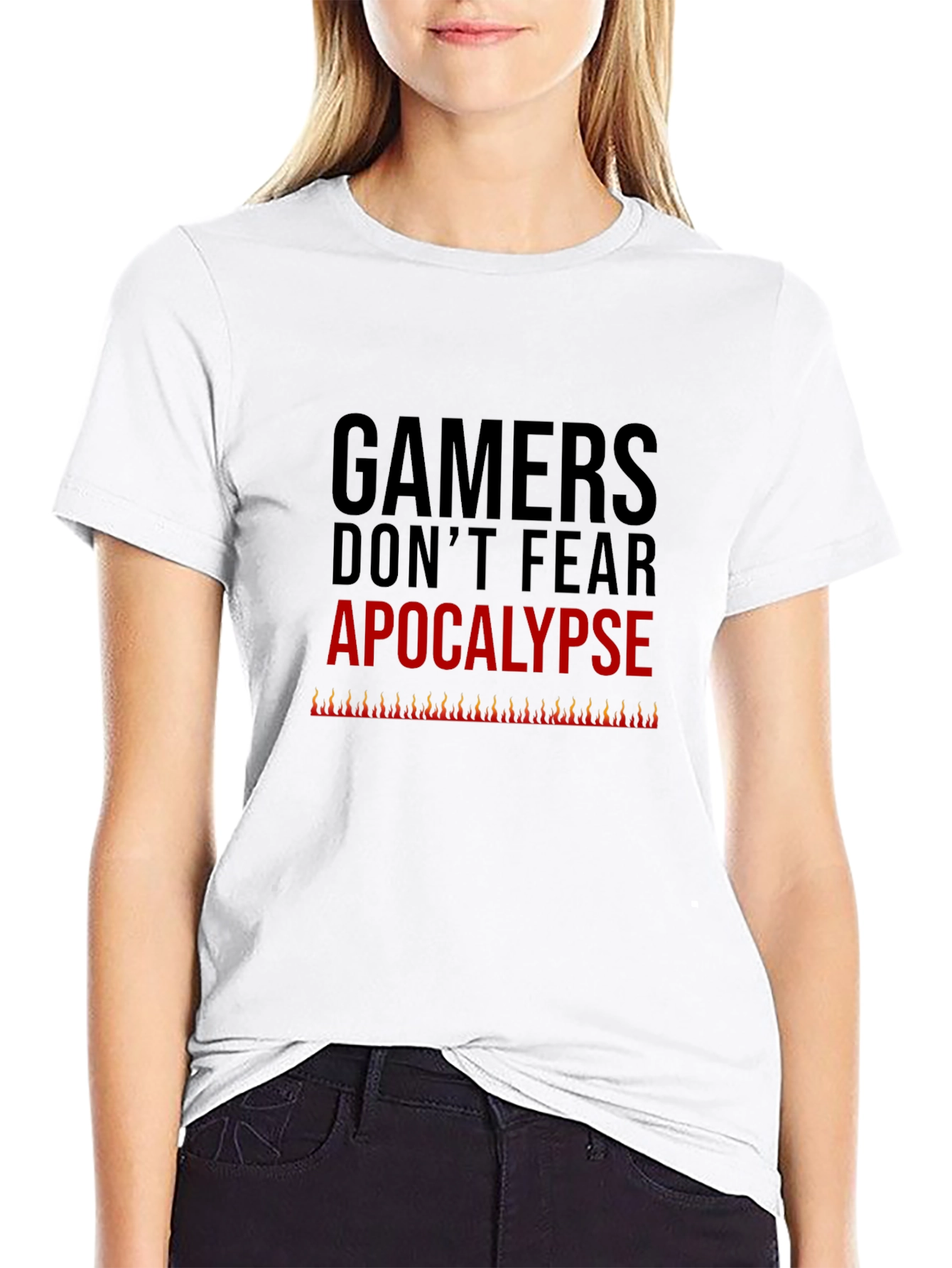 Gamers Dont Fear Apocalypse Tee - Black