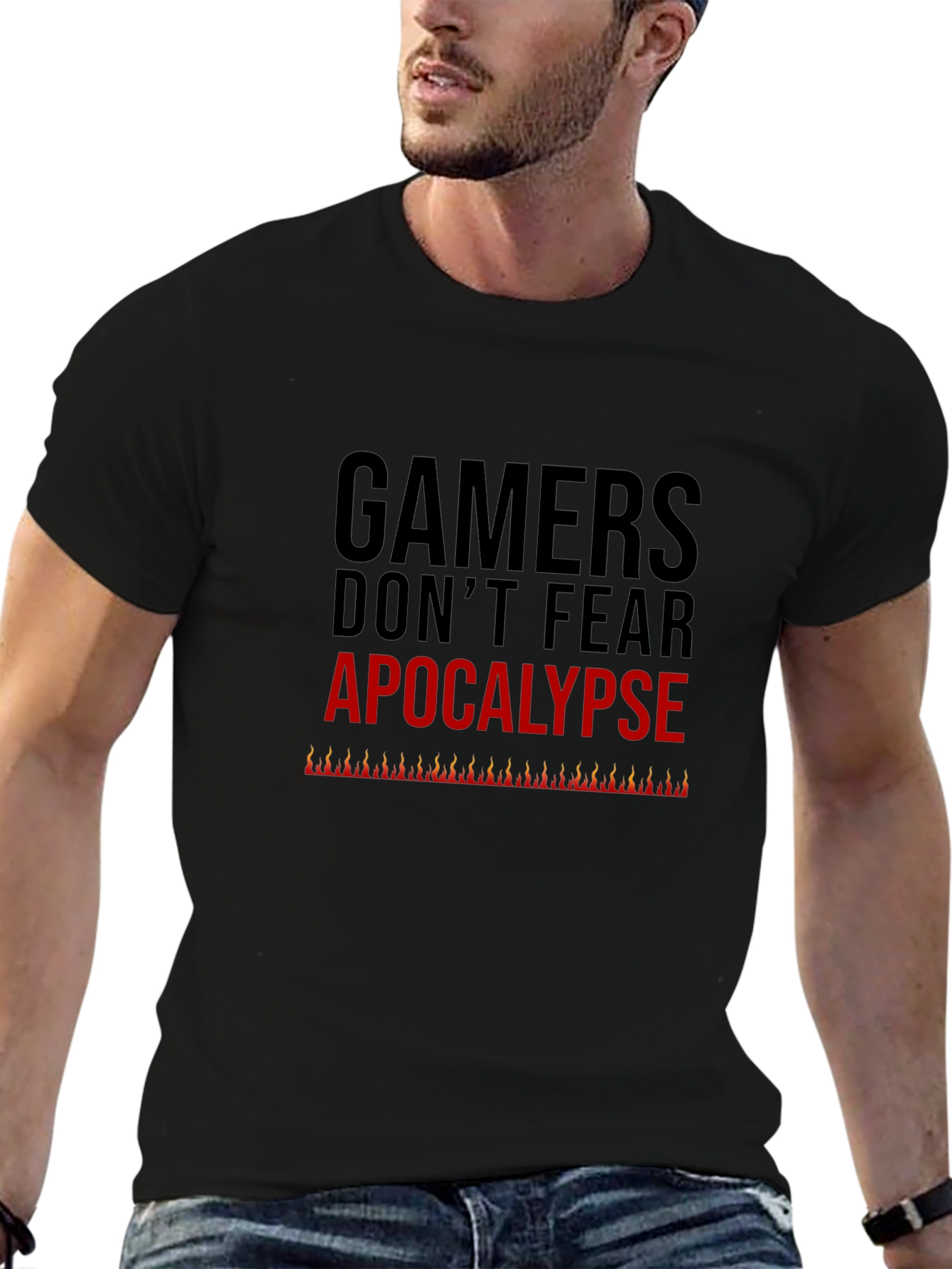 Gamers Dont Fear Apocalypse Tee - Black