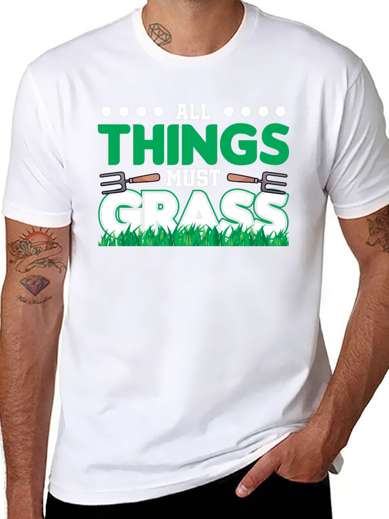 All Things Must Grass Graphic Tee