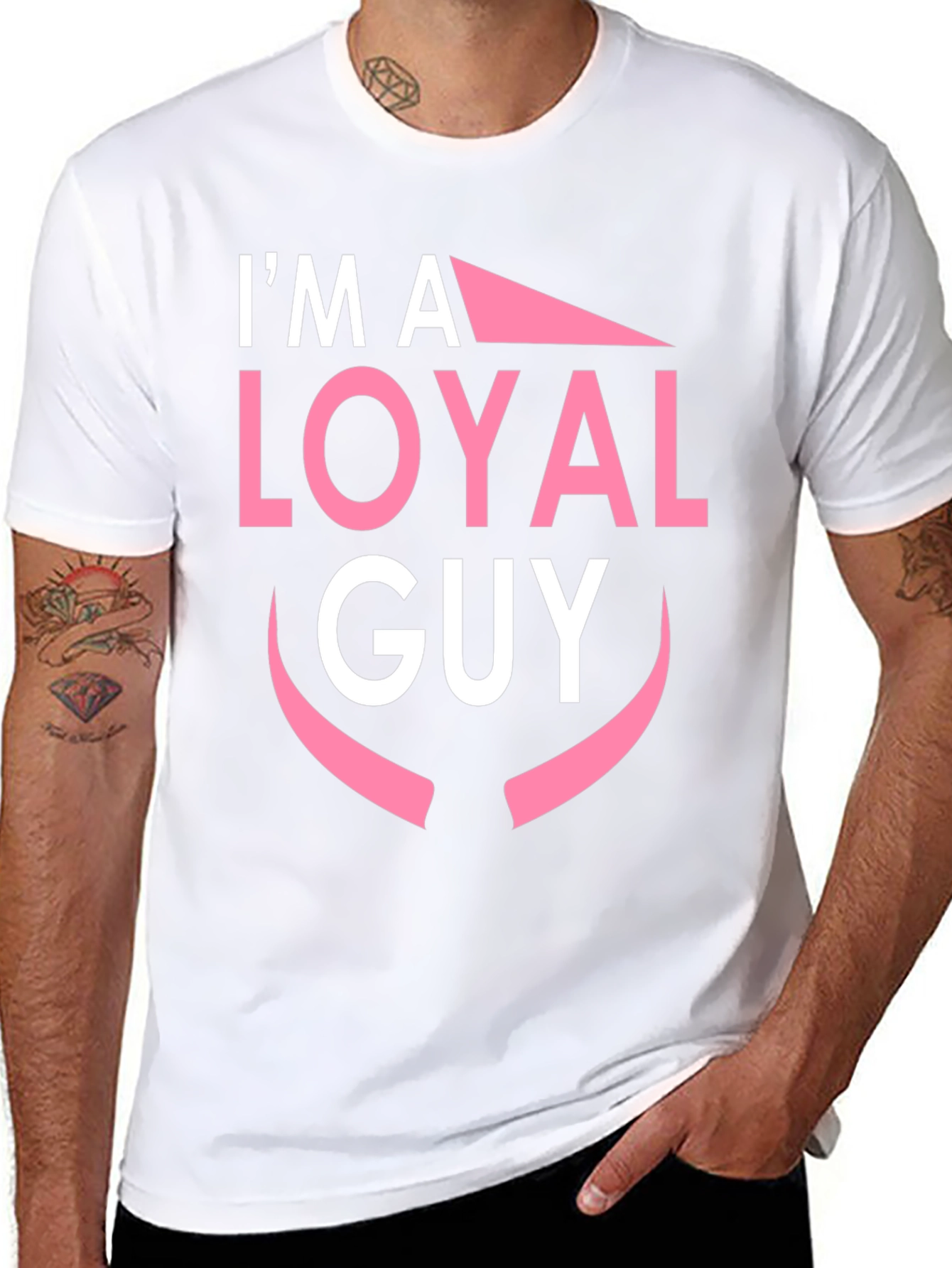 Im A Loyal Guy Black T-Shirt Novelty Graphic Tee