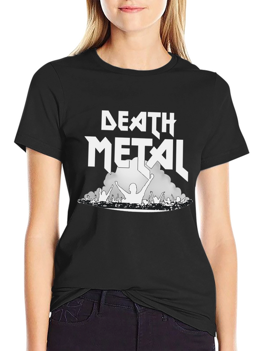 Death Metal Band Concert Graphic T-Shirt
