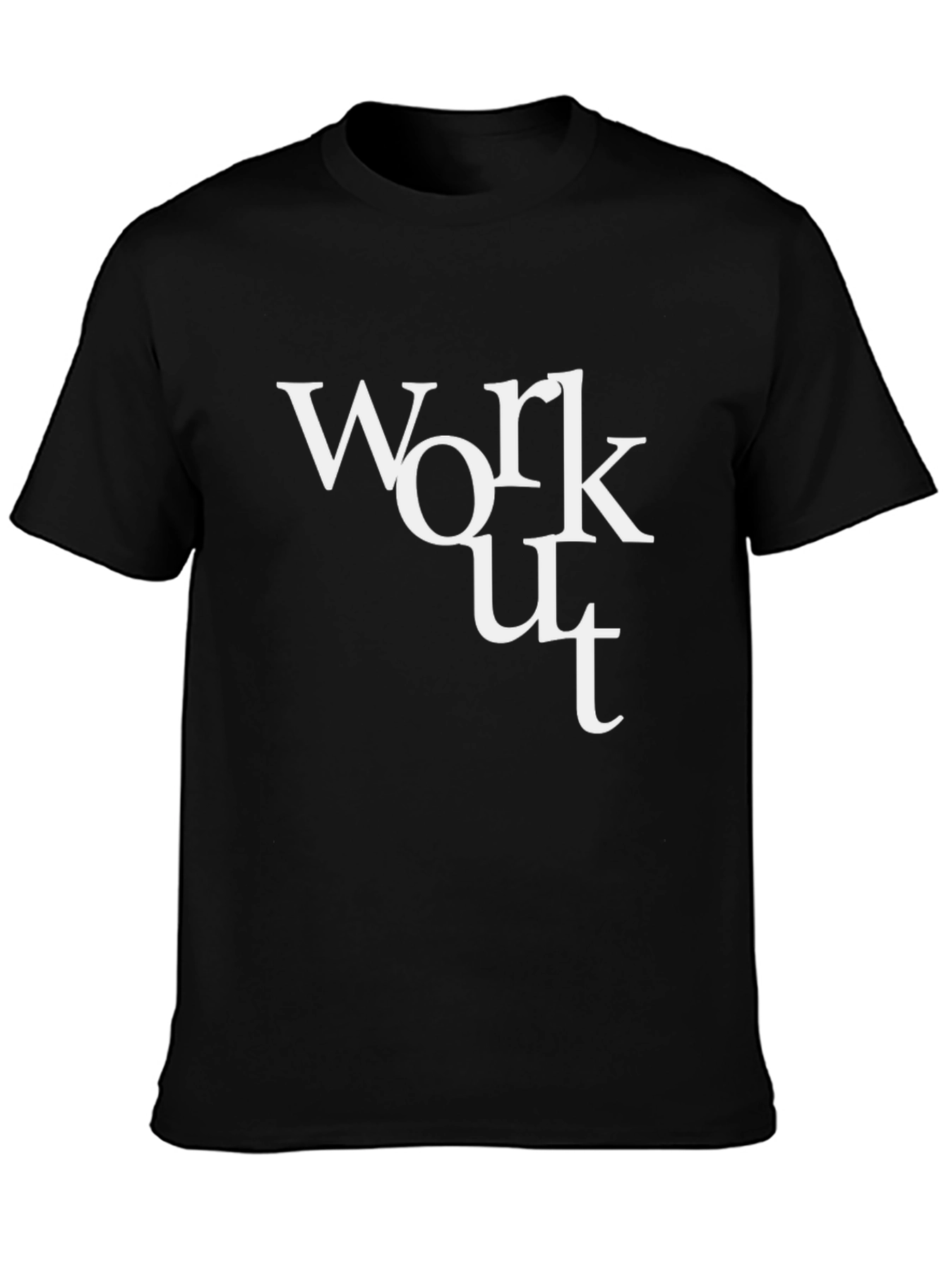 Workout T-Shirt - Black Graphic Tee