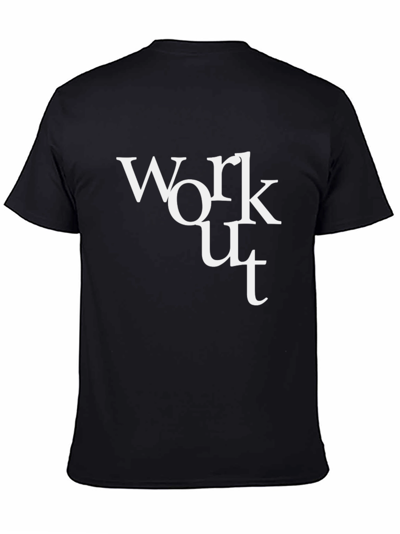 Workout T-Shirt - Black Graphic Tee