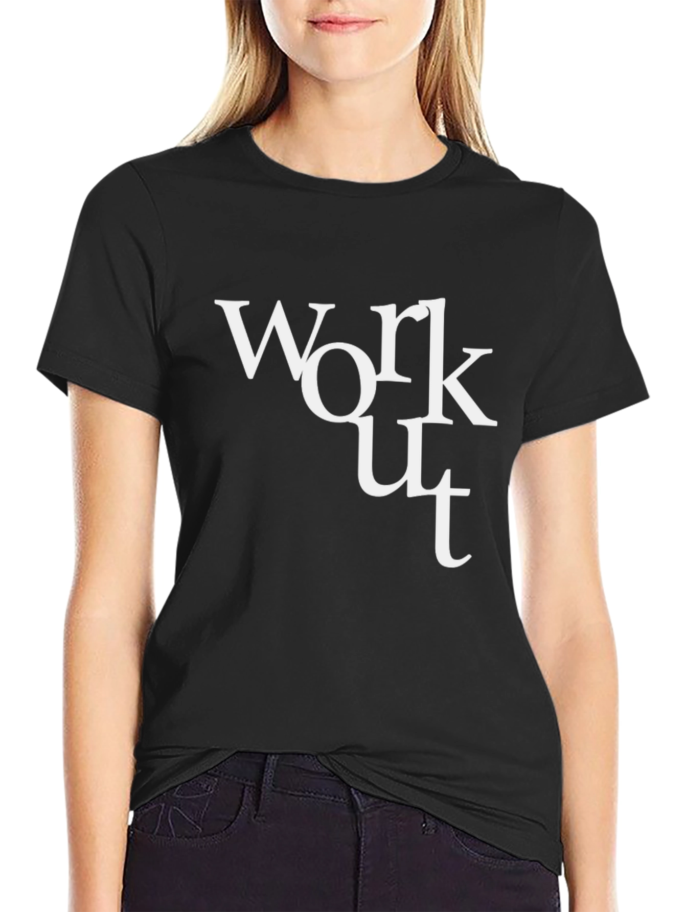 Workout T-Shirt - Black Graphic Tee