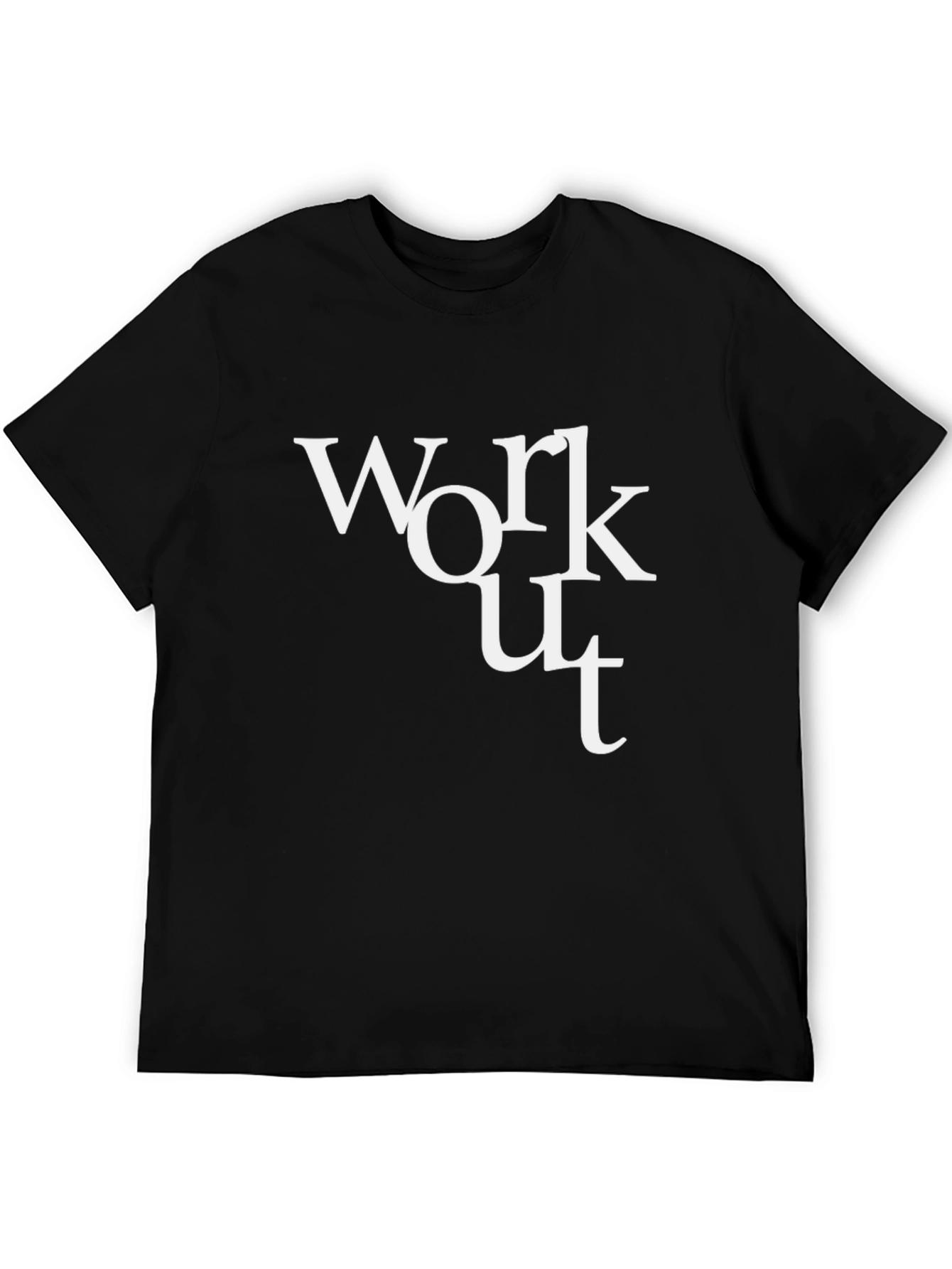 Workout T-Shirt - Black Graphic Tee